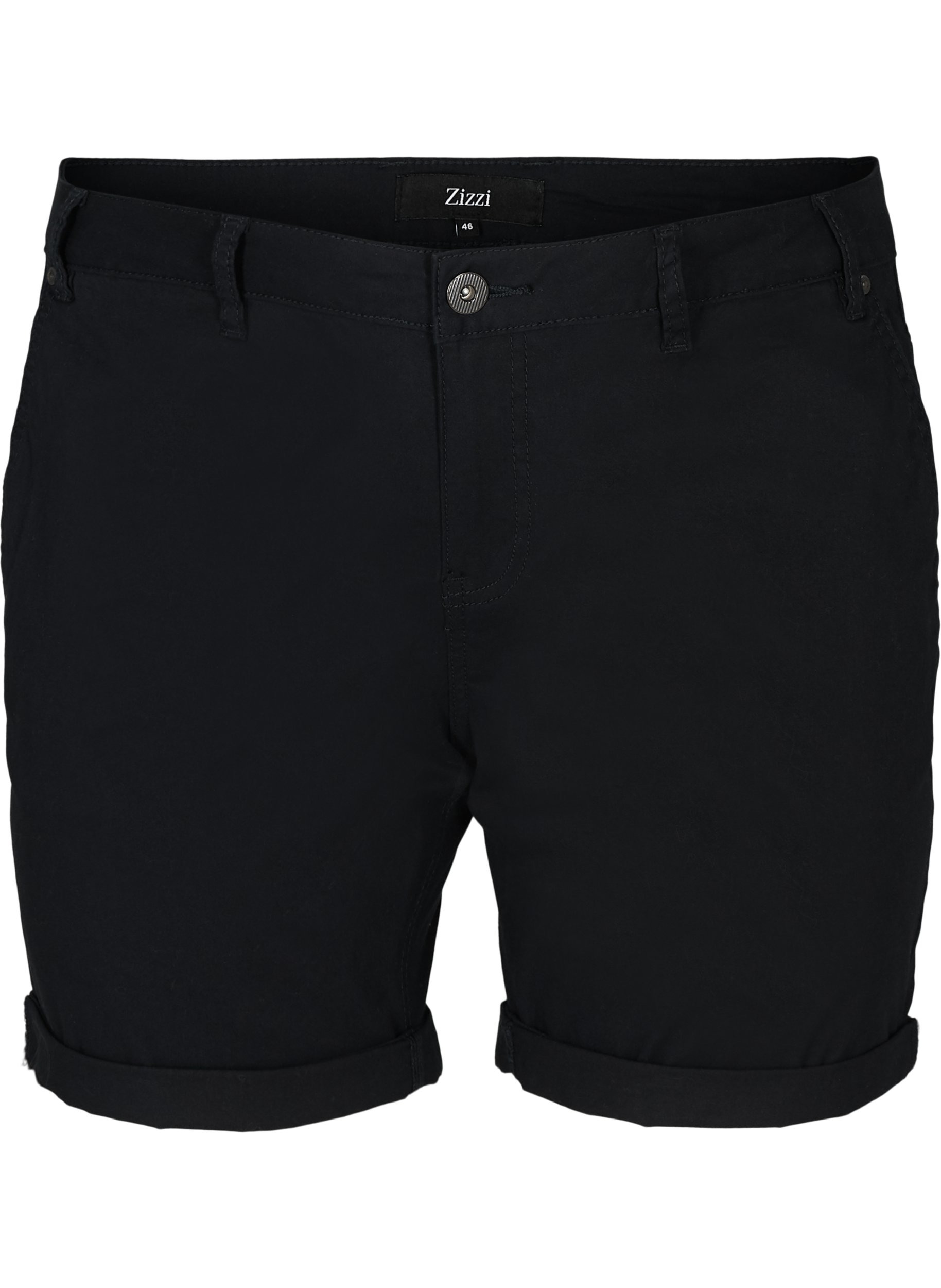 Regular Fit Shorts mit Taschen, Black, Packshot image number 0