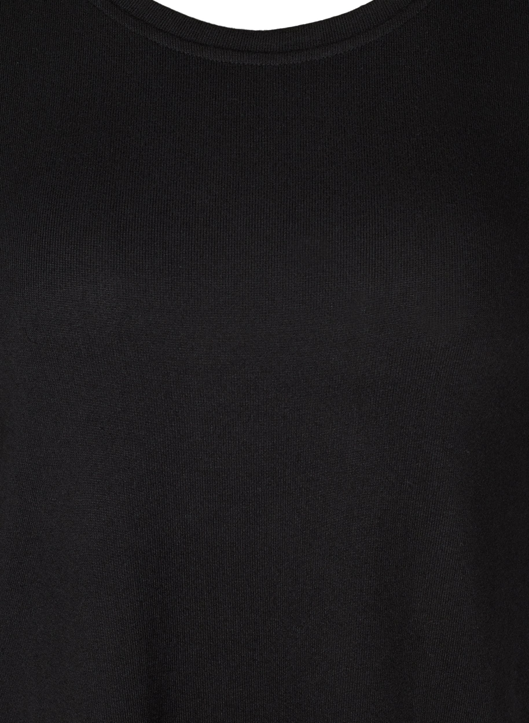 Bluse mit 3/4-Ärmeln, Black, Packshot image number 2