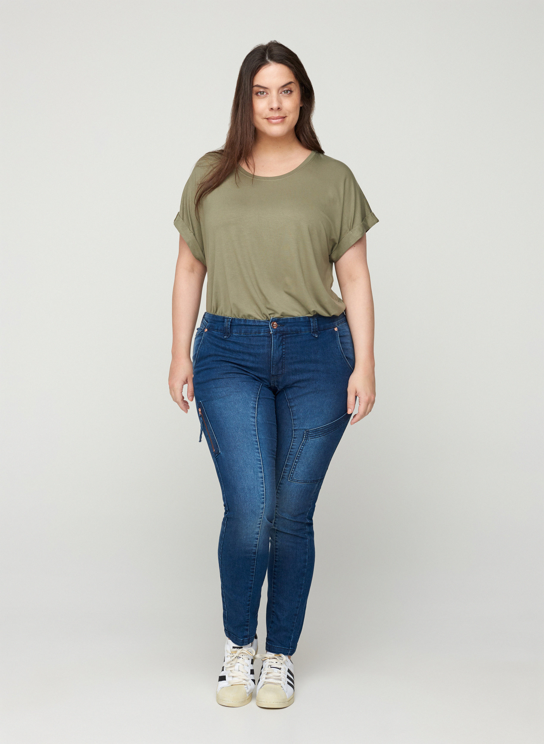 Sanna Jeans, Blue denim, Model image number 2