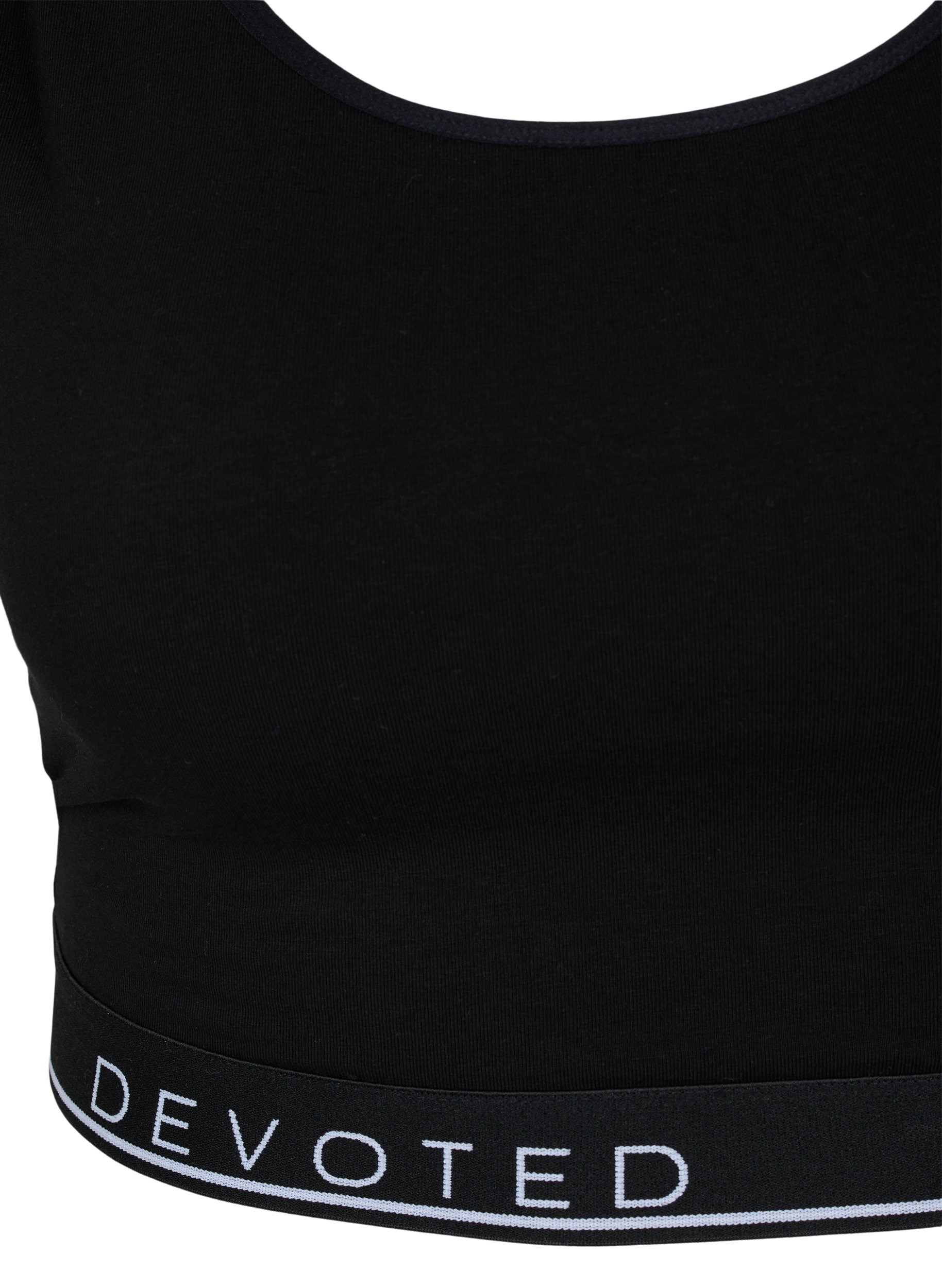 BH aus Baumwolle mit verstellbaren Trägern, Black/Upper Font, Packshot image number 2
