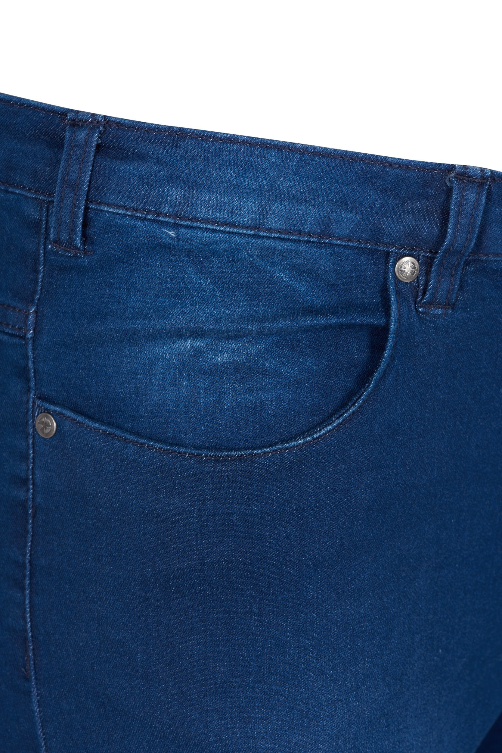 Slim Fit Emily Jeans mit normaler Taille, Dark blue denim, Packshot image number 2