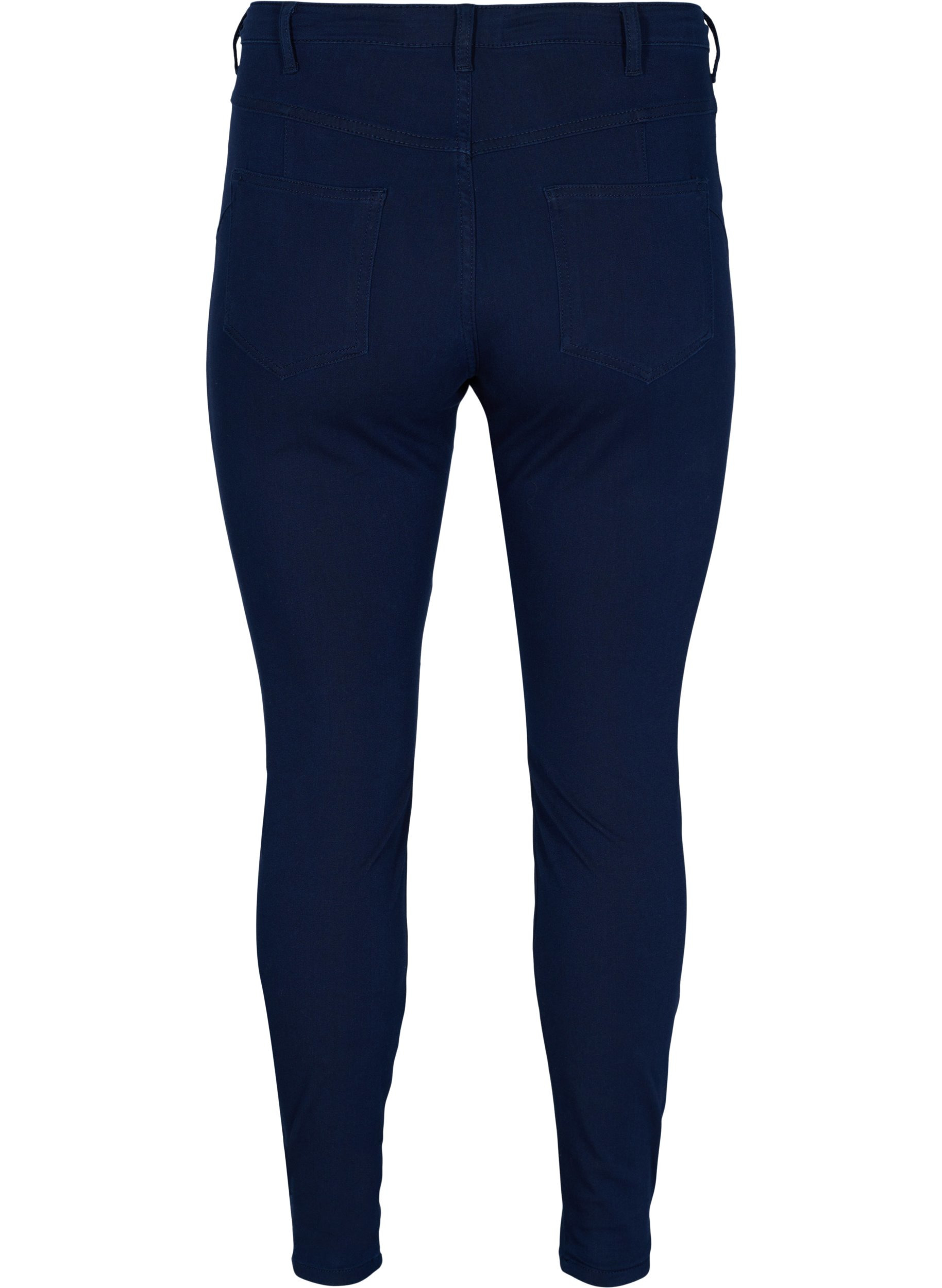 Hochtaillierte Amy Jeans mit 4-Way Stretch, Dark blue, Packshot image number 1