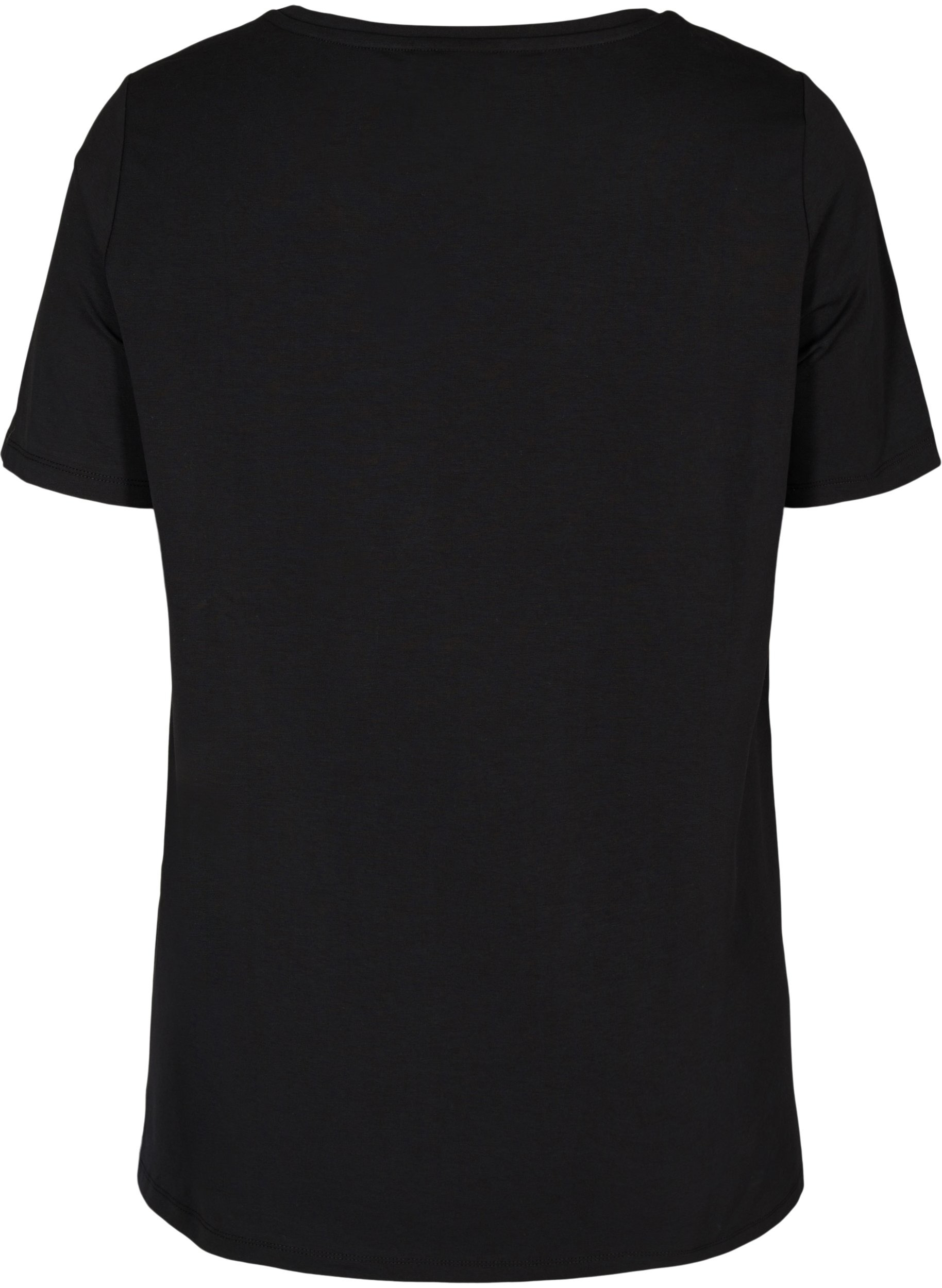 Kurzarm Umstands-T-Shirt aus Baumwolle, Black, Packshot image number 1