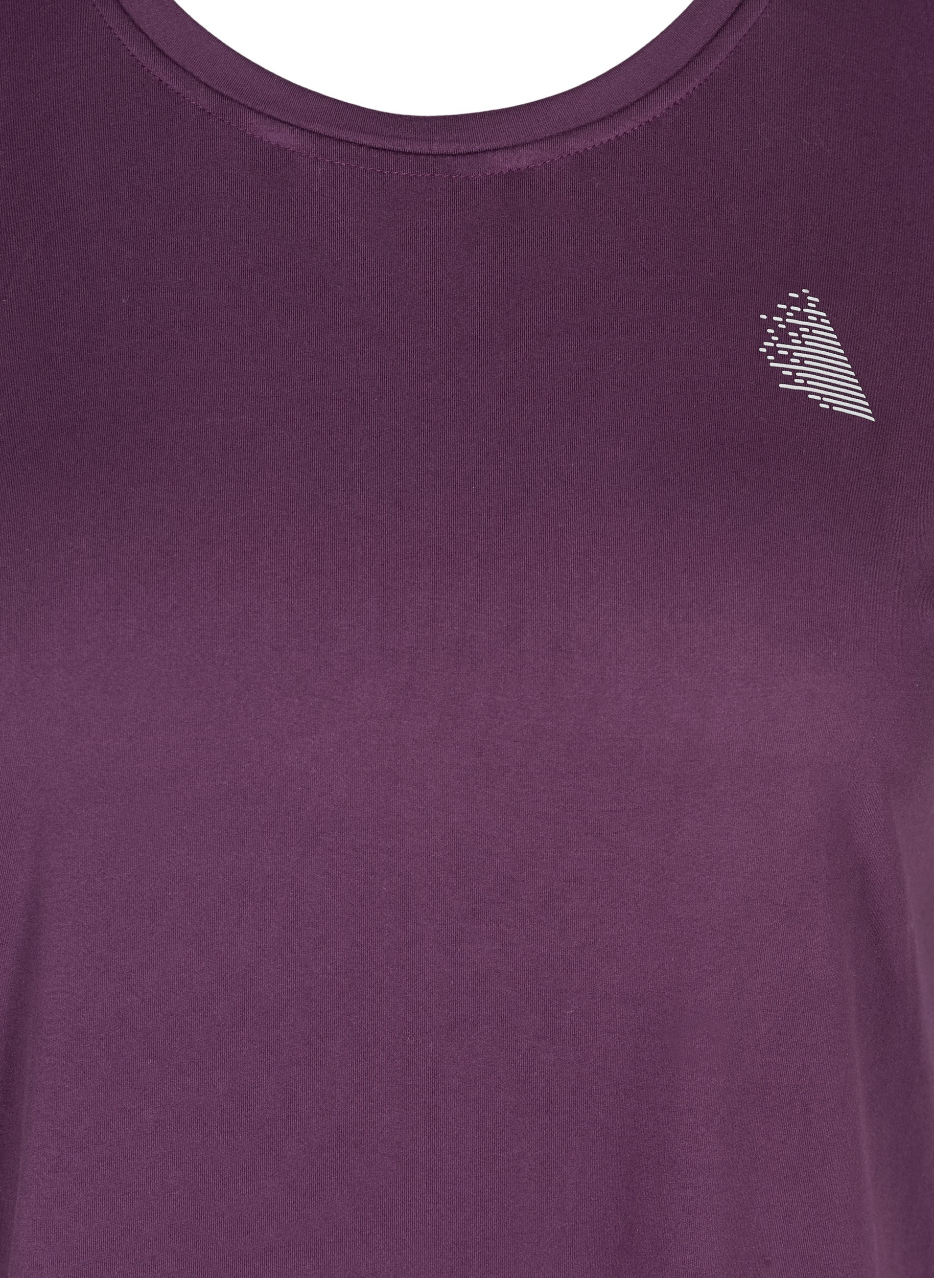 Einfarbiges Trainings-T-Shirt, Blackberry Wine, Packshot image number 2