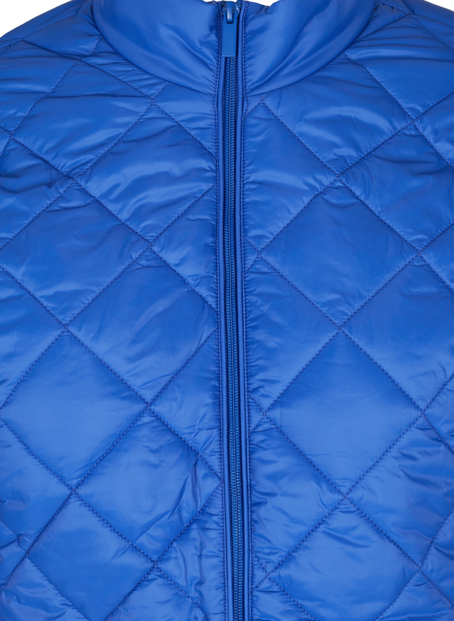Gesteppte Leichtgewichtsjacke mit Reißverschluss und Taschen, Dazzling Blue, Packshot image number 2