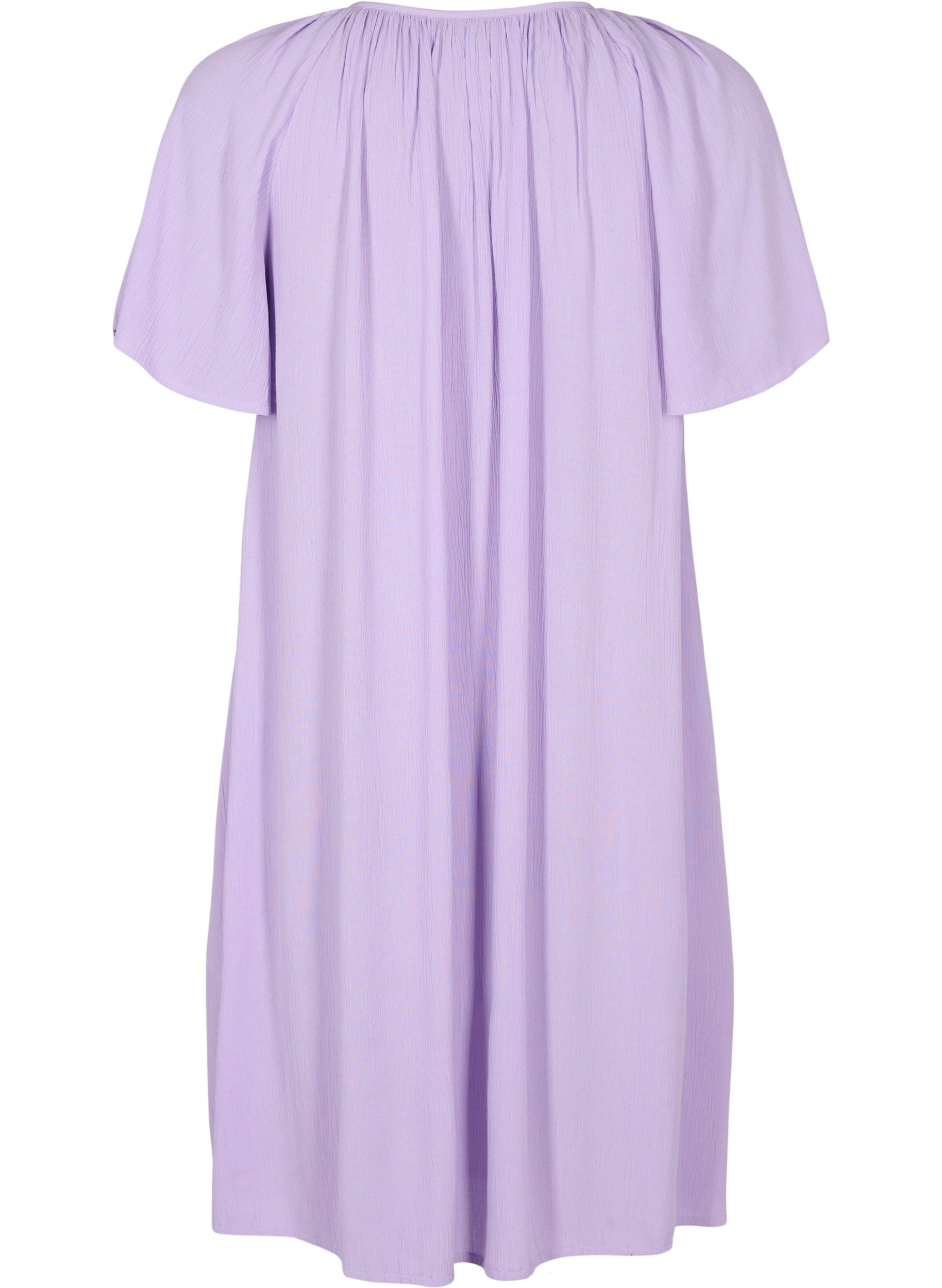 Kurzärmeliges Kleid aus Viskose, Lavendula, Packshot image number 1