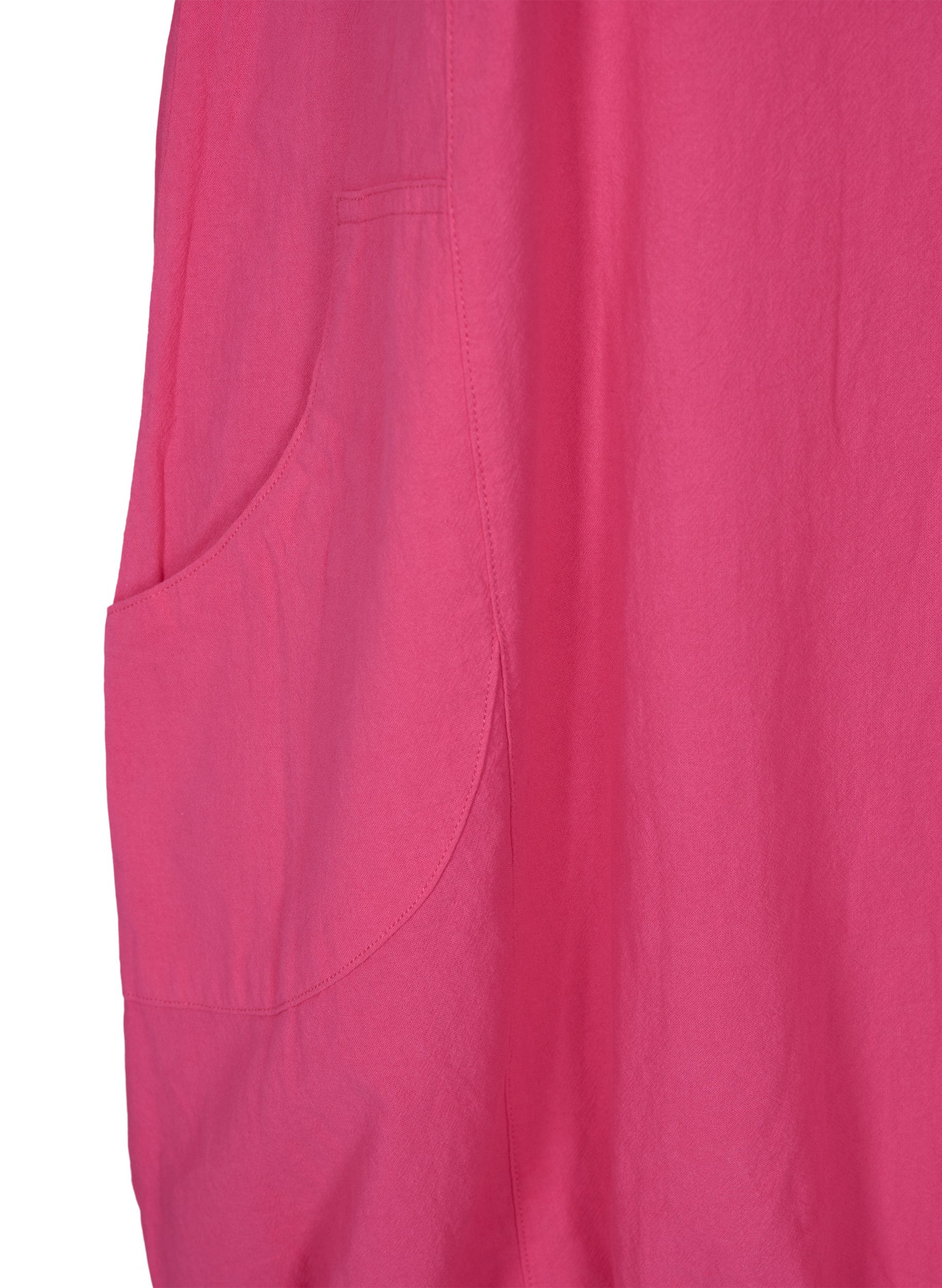Kurzarm Kleid aus Baumwolle, Beetroot Purple, Packshot image number 3