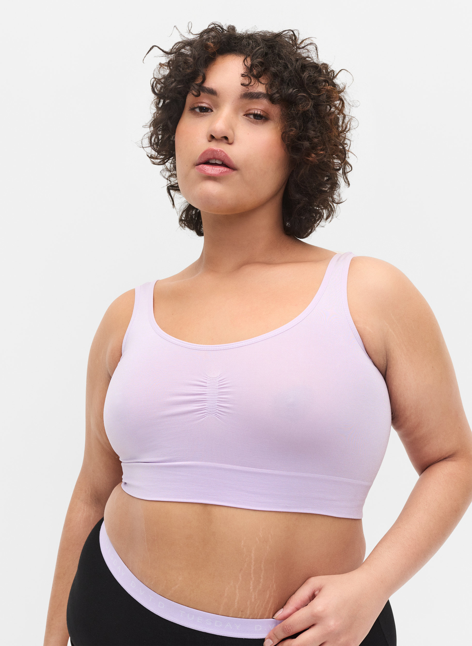 Seamless BH mit Stretch, Pastel Lilac, Model image number 0