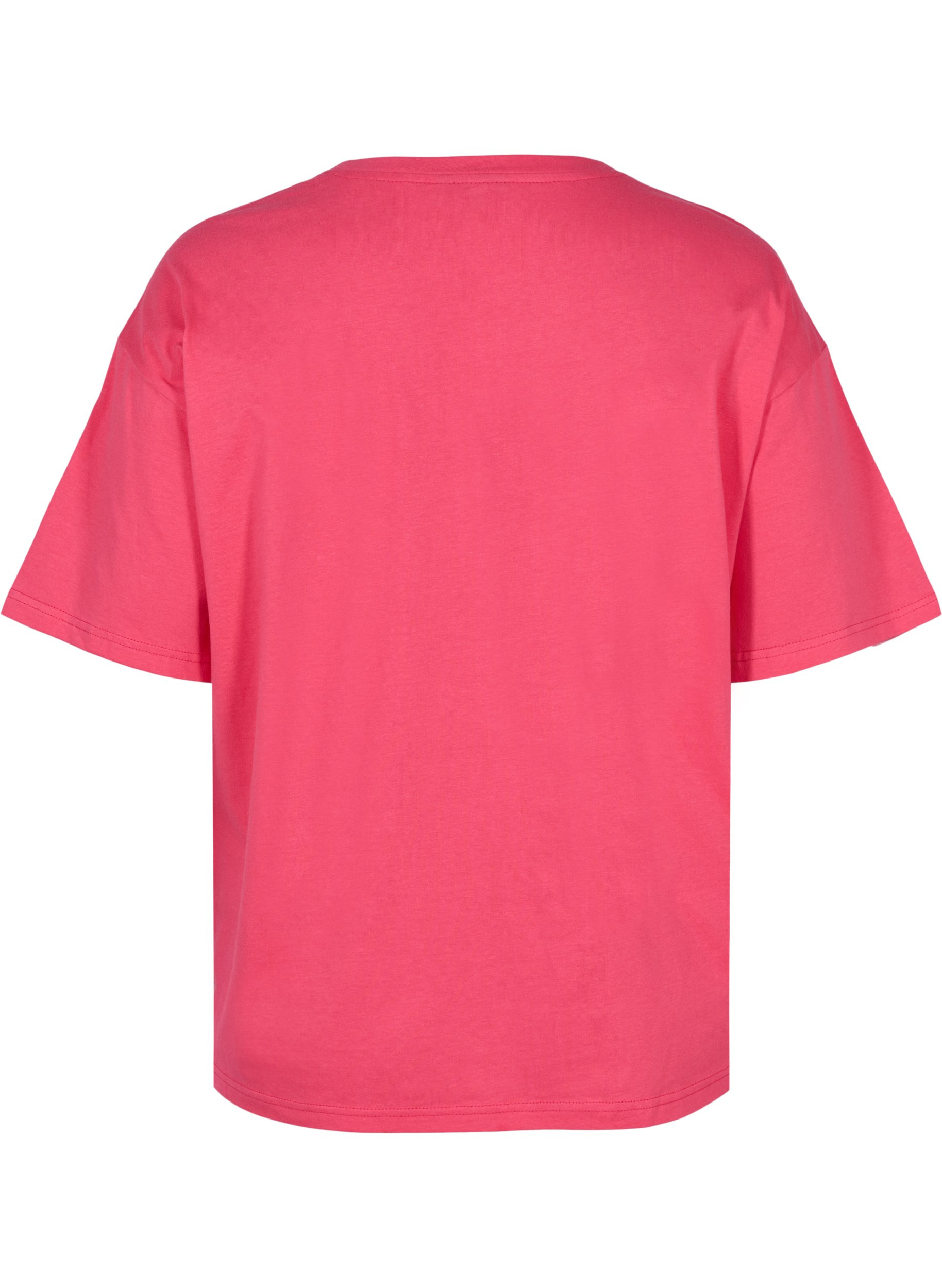 Trainings-T-Shirt aus Baumwolle, Azalea, Packshot image number 1