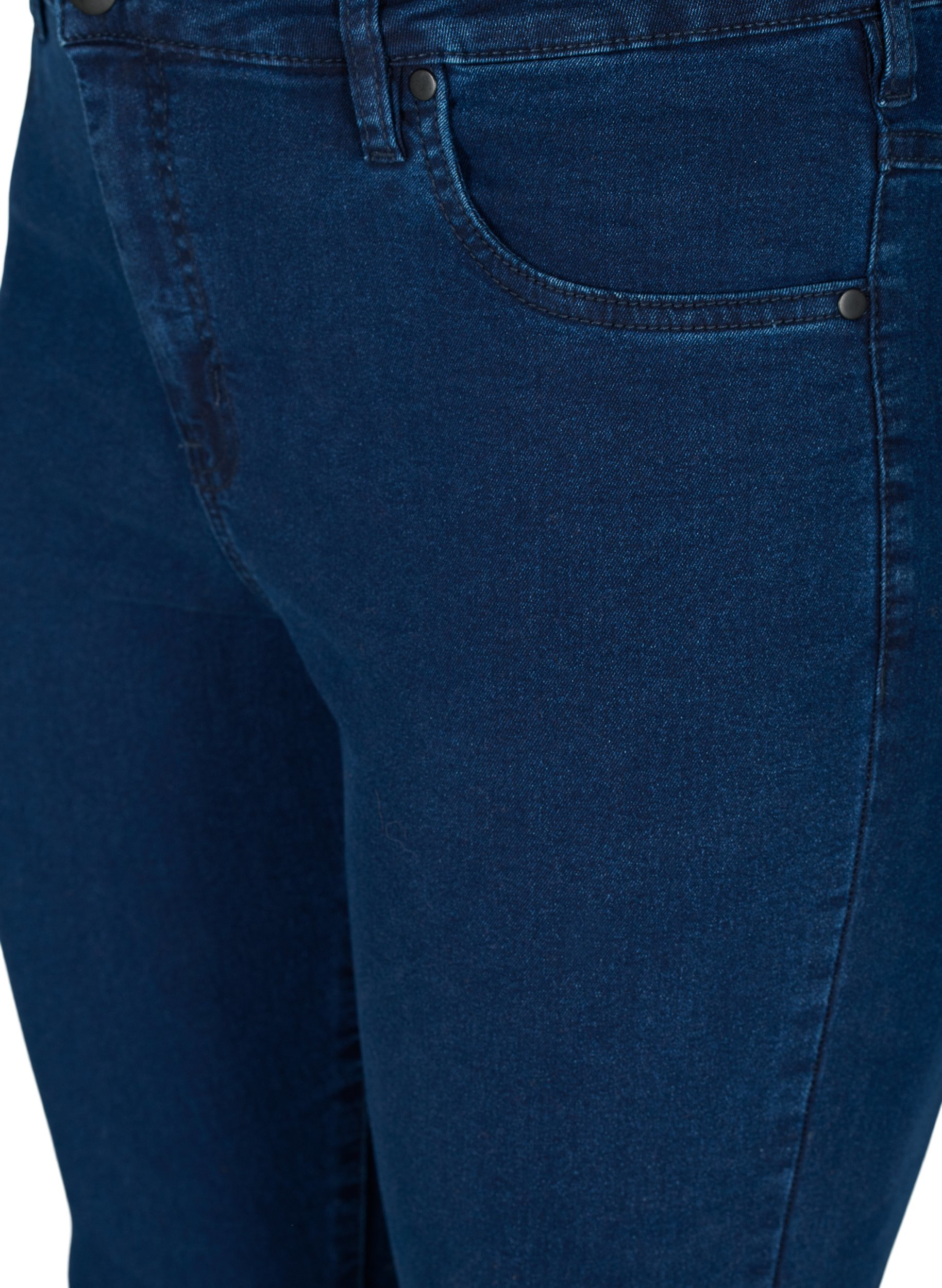Hochtaillierte Super Slim Amy Jeans, Dark blue, Packshot image number 2