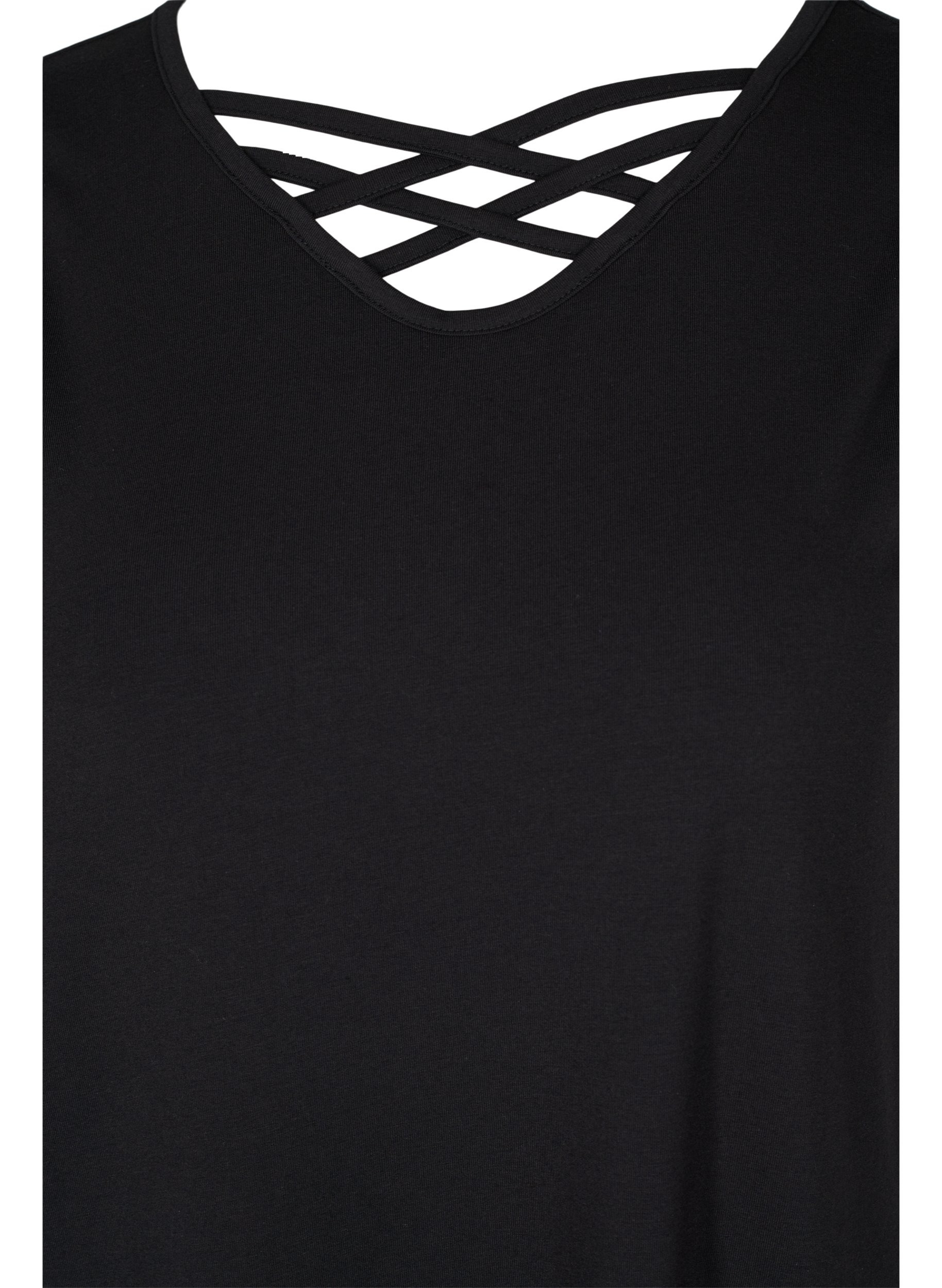 Ärmelloses Nachthemd, Black, Packshot image number 2