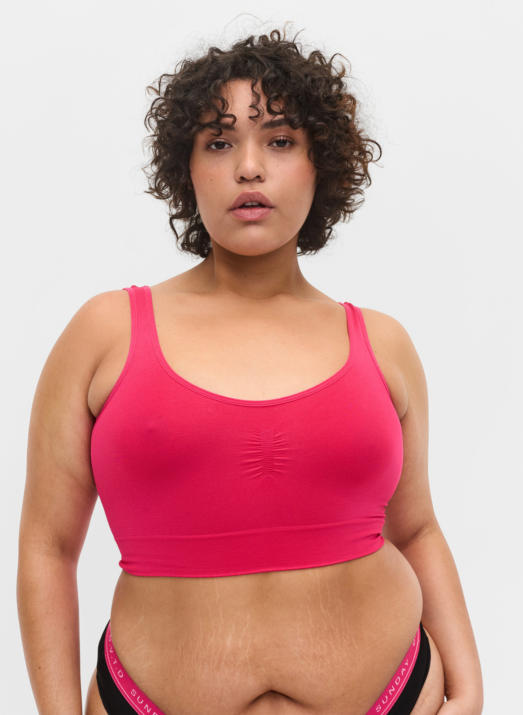 Seamless BH mit Stretch, Bright Rose, Model image number 0