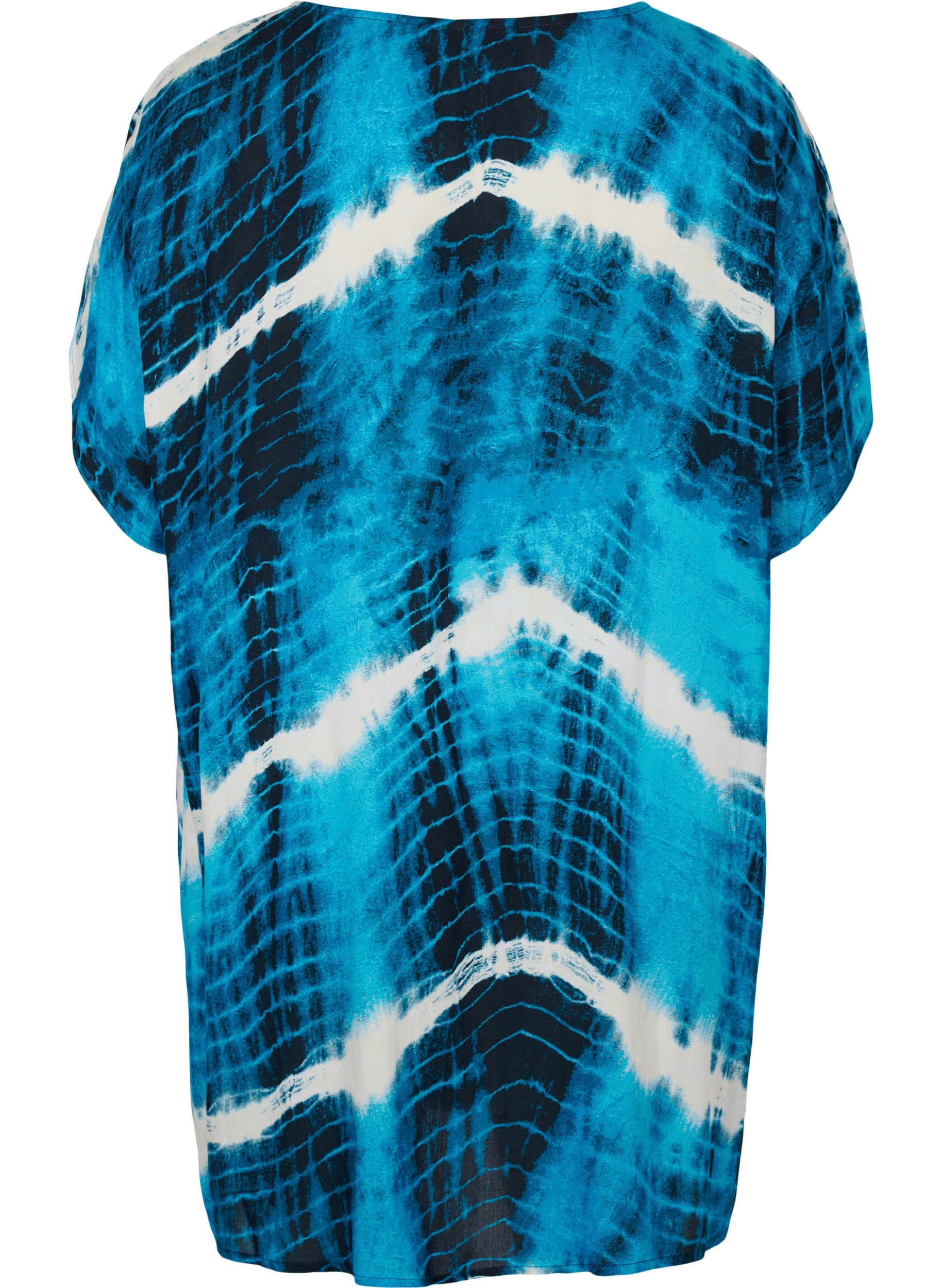 Strandkleid aus Viskose mit Batik-Print, Tie Dye Print, Packshot image number 1
