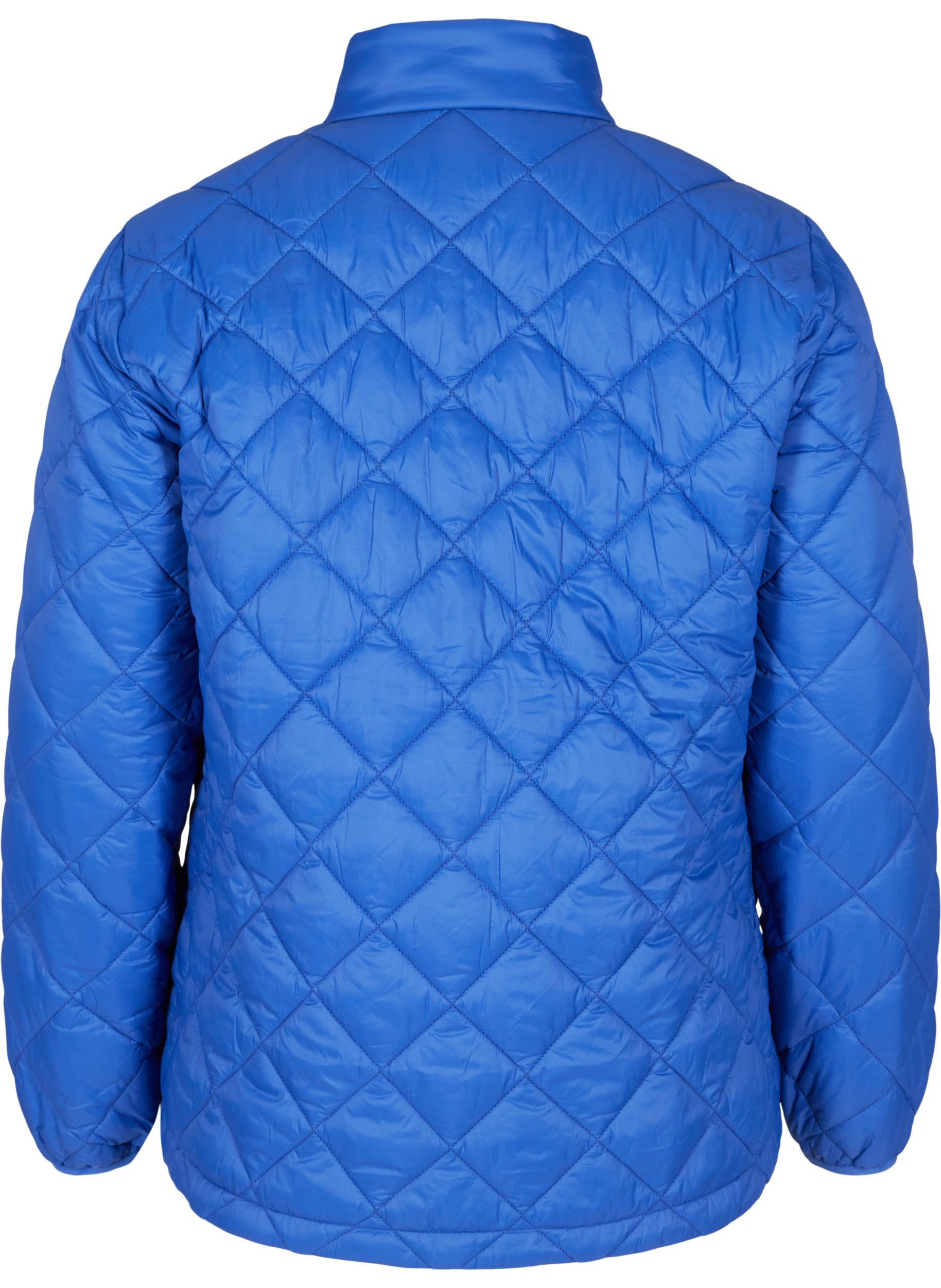 Gesteppte Leichtgewichtsjacke mit Reißverschluss und Taschen, Dazzling Blue, Packshot image number 1