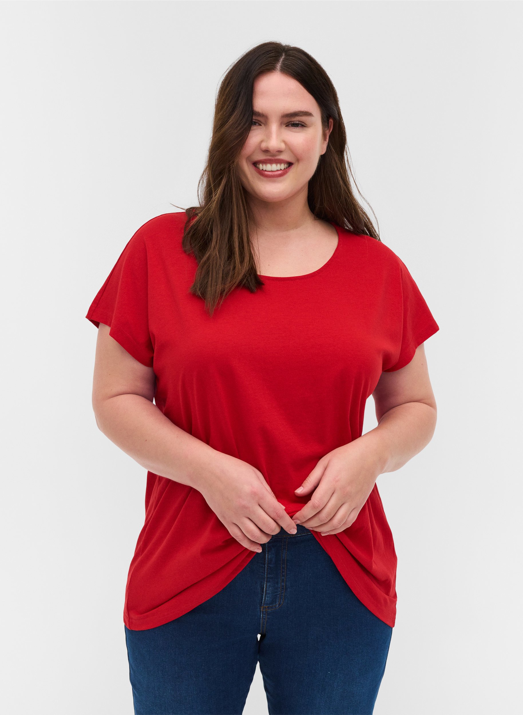 T-shirt, Tango Red, Model image number 0