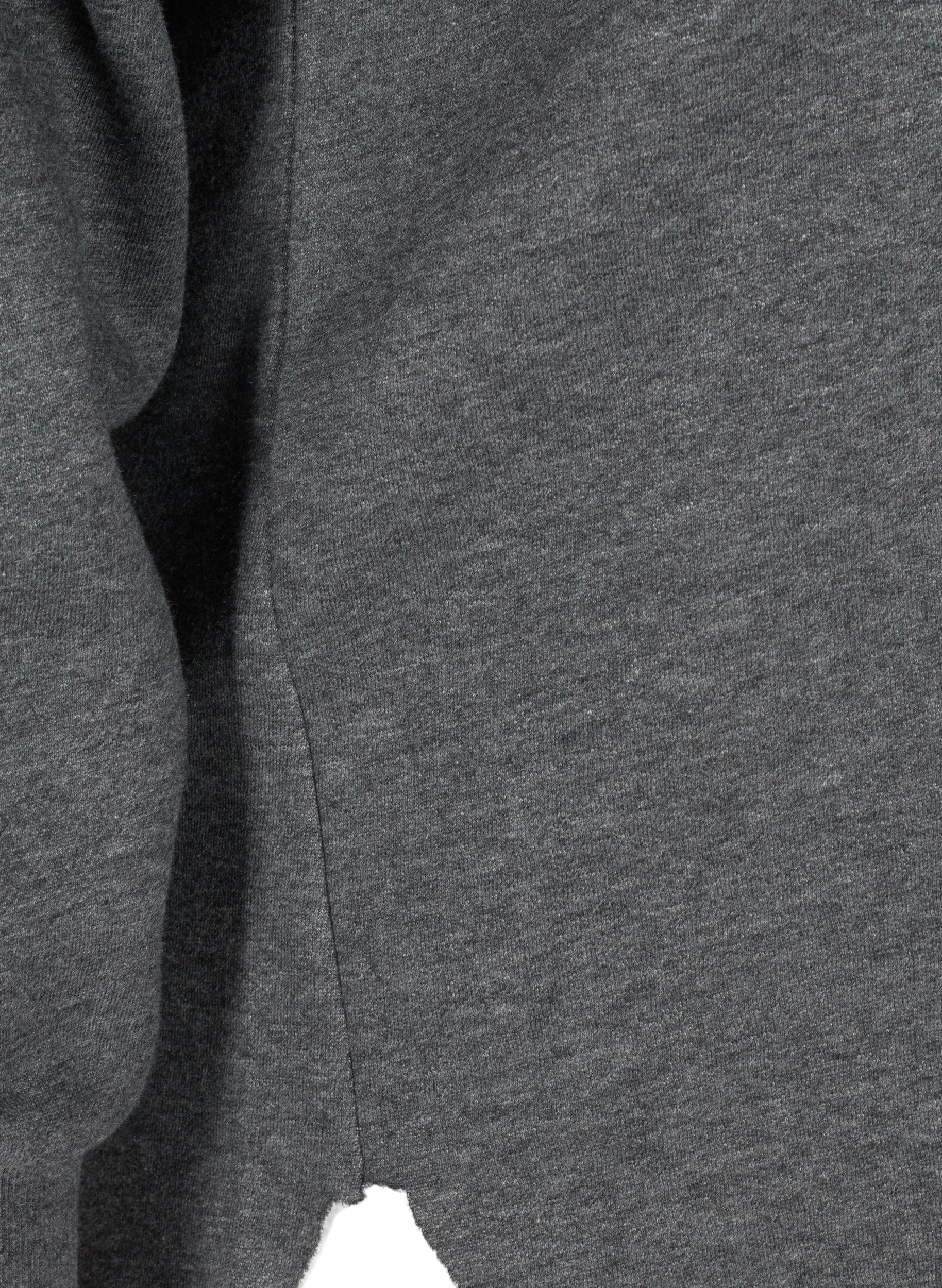 Sweatshirt mit Kapuze und Schlitz, Dark Grey Melange, Packshot image number 3