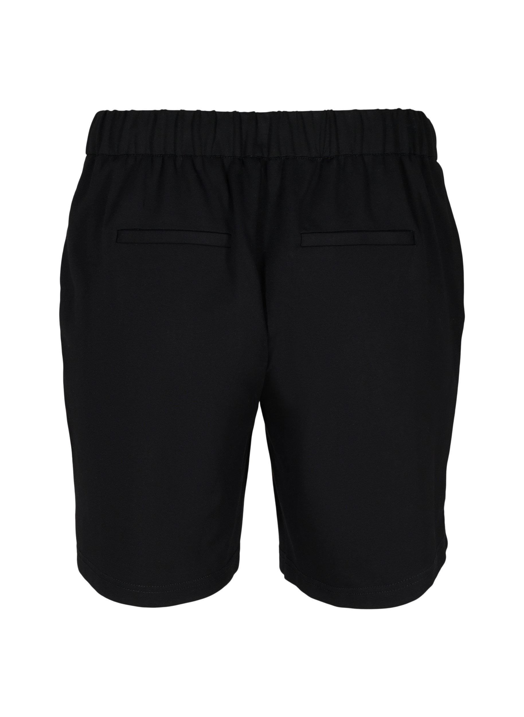 Lockere Shorts mit Kordelzug und Taschen, Black, Packshot image number 1