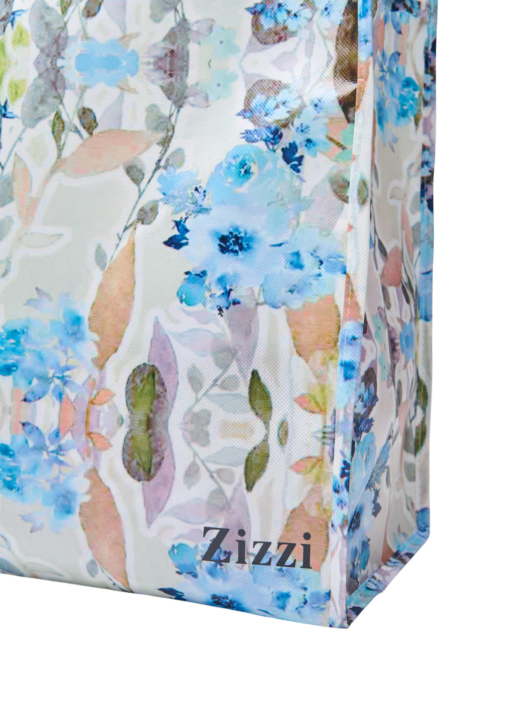 Einkaufstasche mit Reißverschluss, Humus Flower AOP, Packshot image number 2