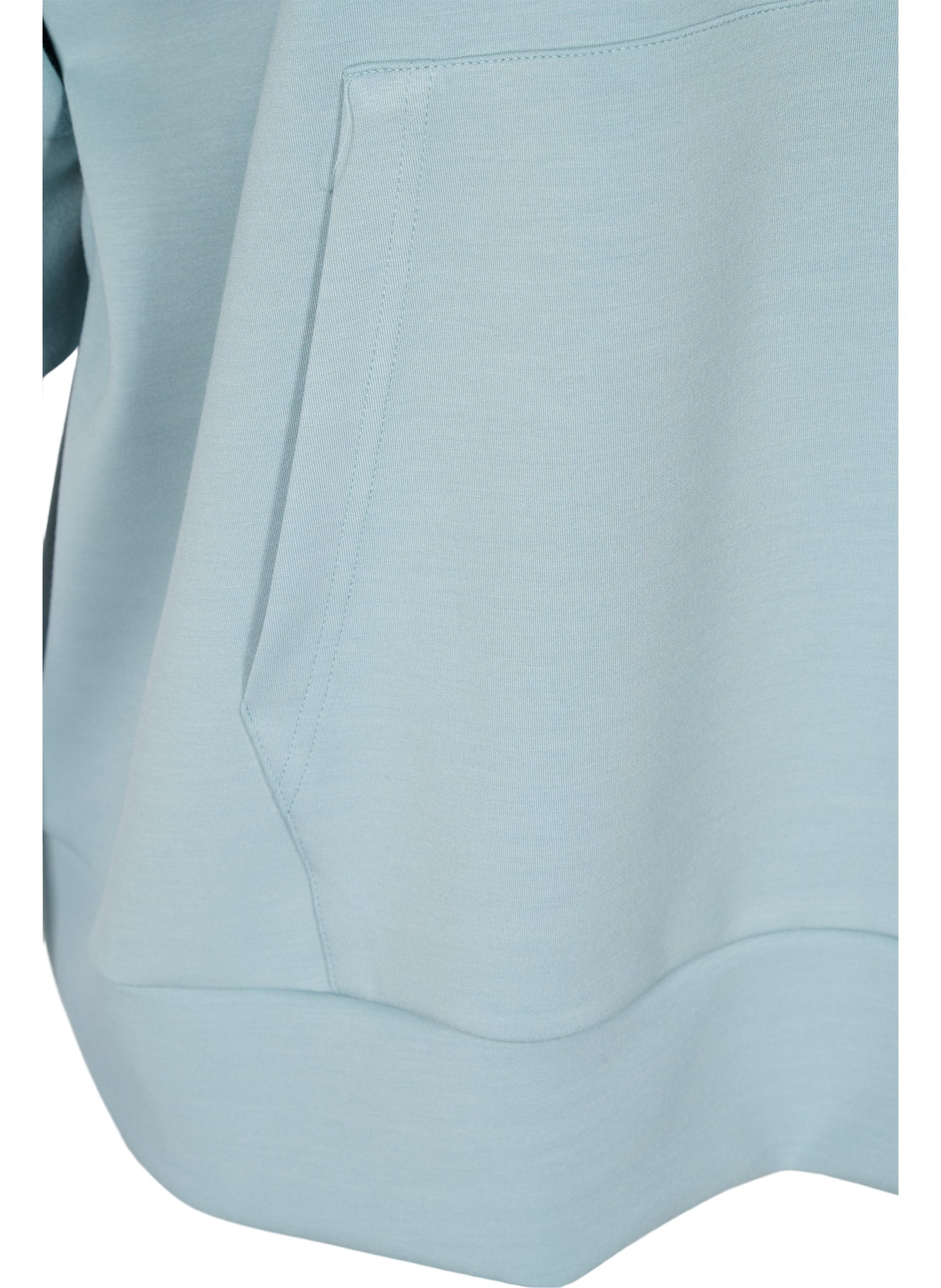 Sweatshirt mit Kapuze und 3/4-Ärmeln, Slate, Packshot image number 3