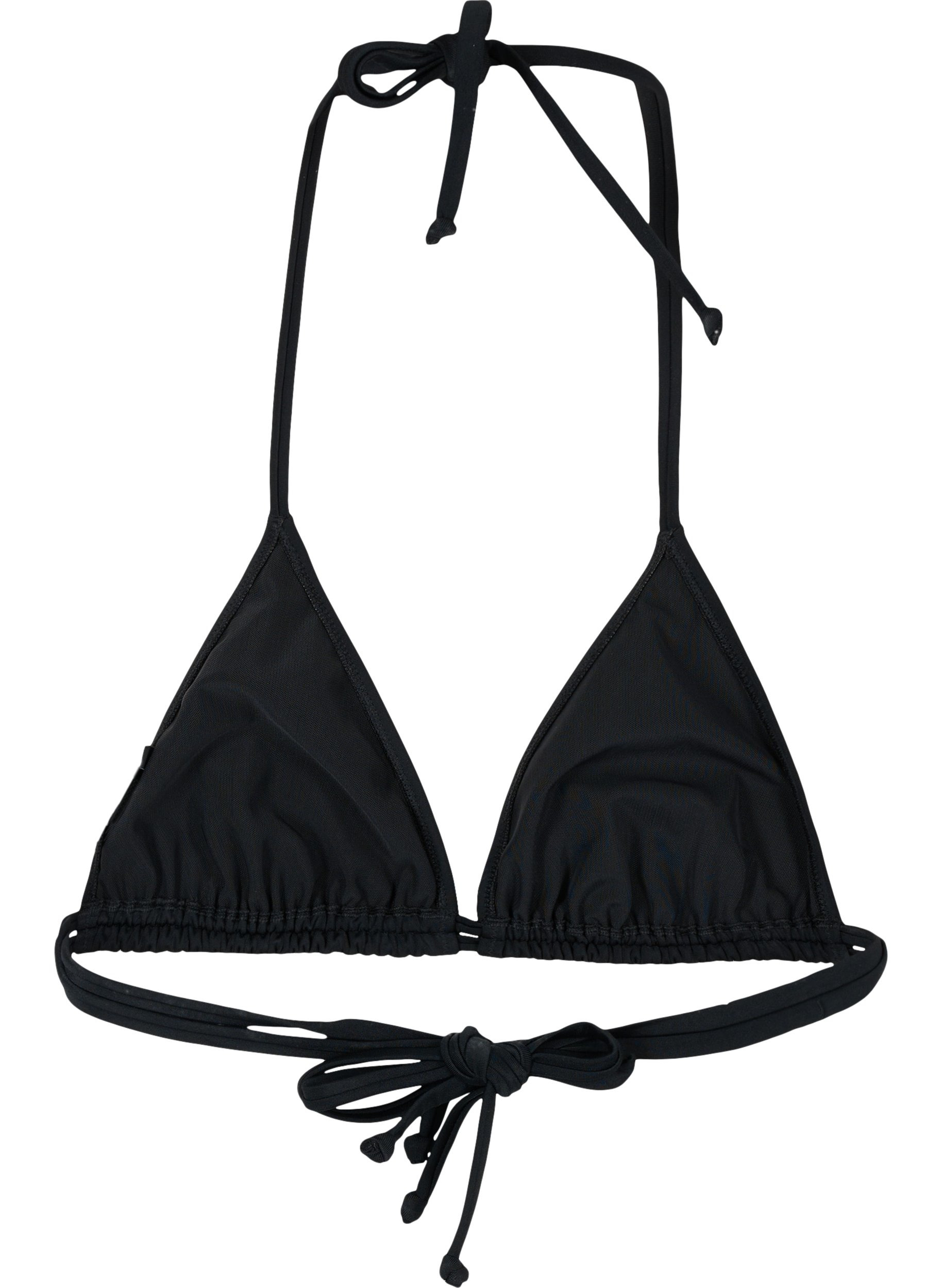 Dreieckiger Bikini-BH, Black, Packshot image number 1
