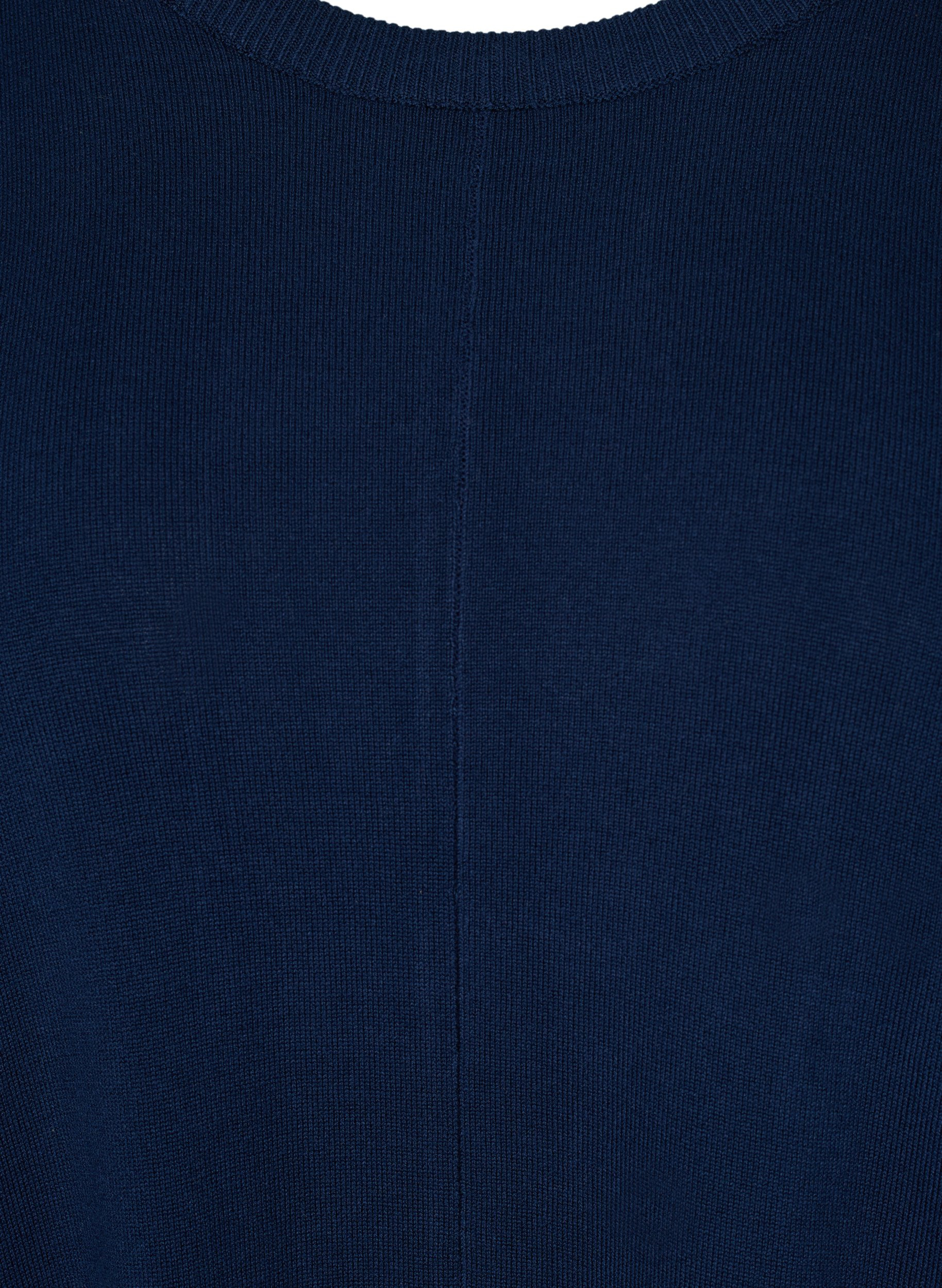 Oversize Strickkleid aus Viskosemischung, Navy Blazer, Packshot image number 2