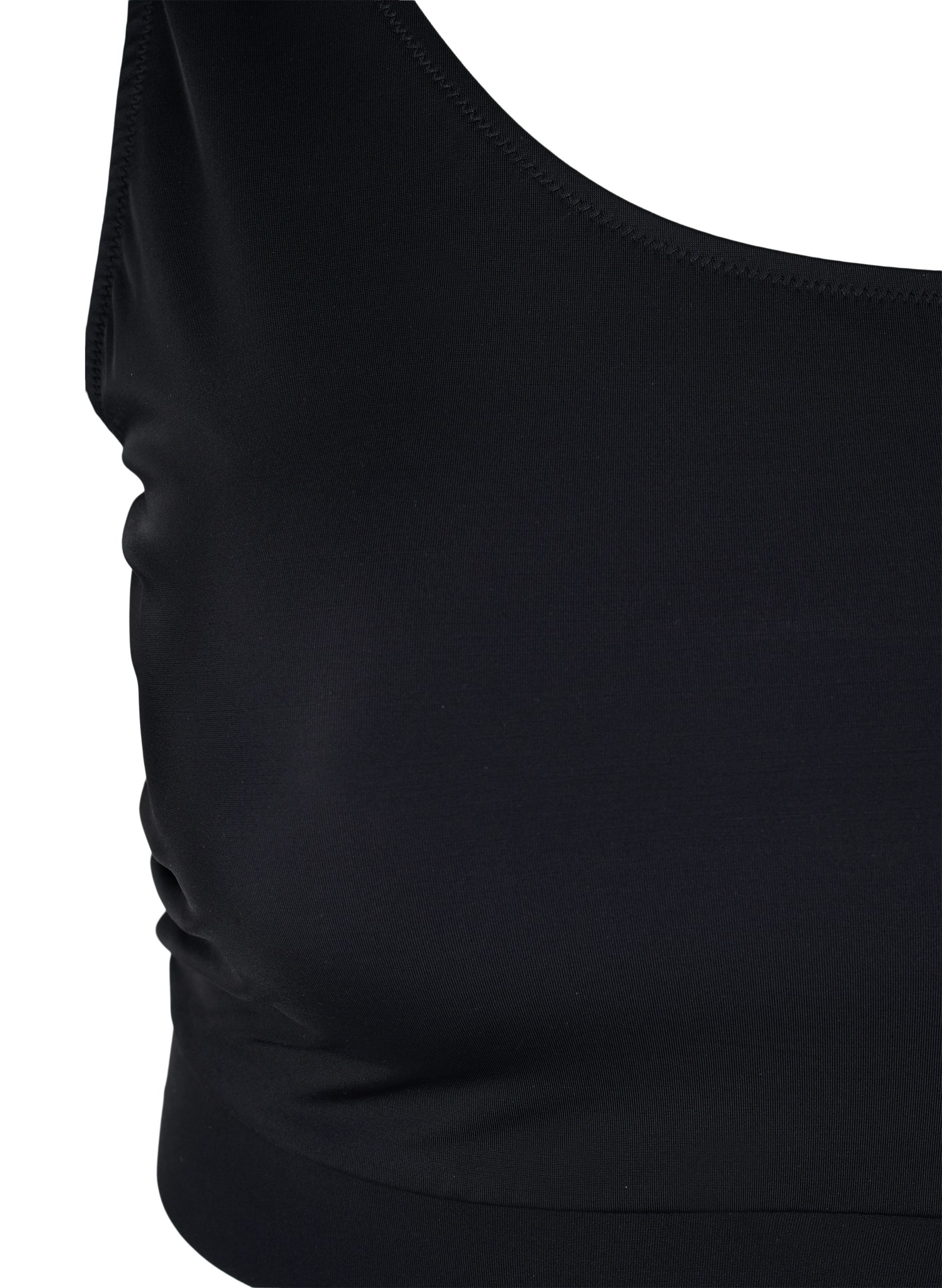 One-Shoulder Bikinitop, Black, Packshot image number 2