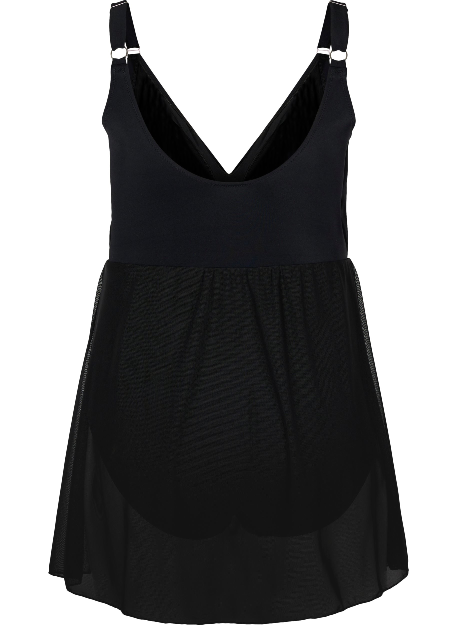 Badekleid mit leichter Wattierung, Black, Packshot image number 1