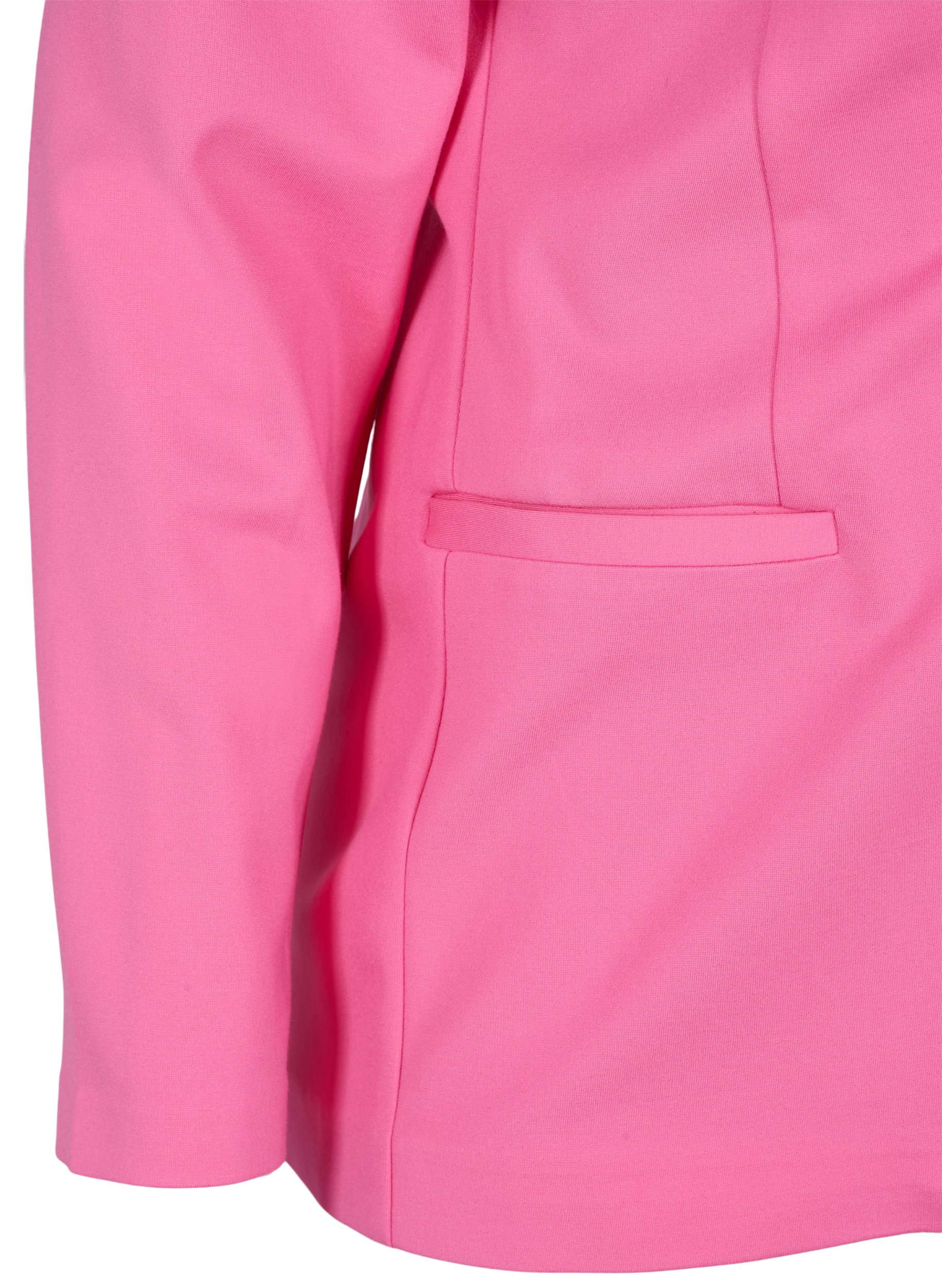 Schlichter Blazer mit Knopf und Dekorationstaschen, Azalea Pink, Packshot image number 3