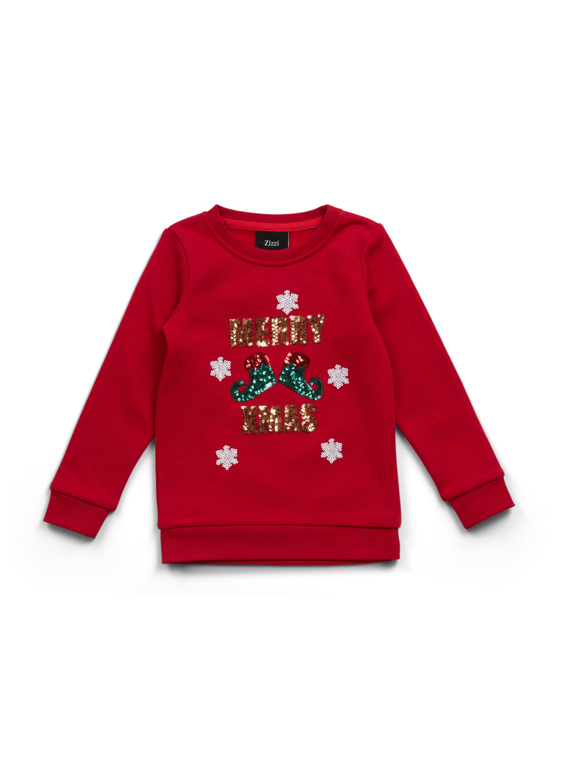 Weihnachts-Sweatshirt für Kinder, Tango Red Merry XMAS, Packshot image number 0