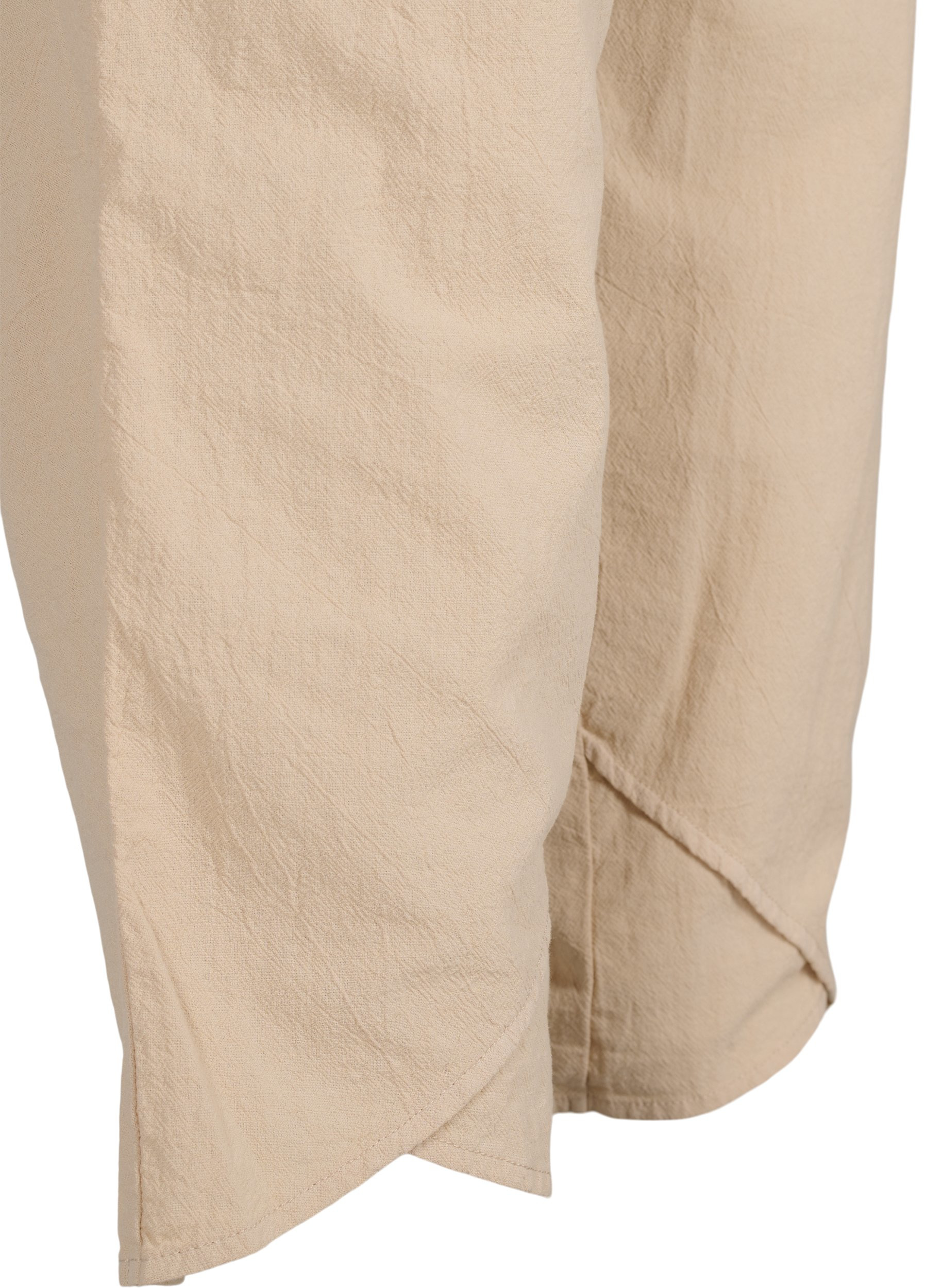 Cropped Hose aus Baumwolle, Oxford Tan, Packshot image number 3