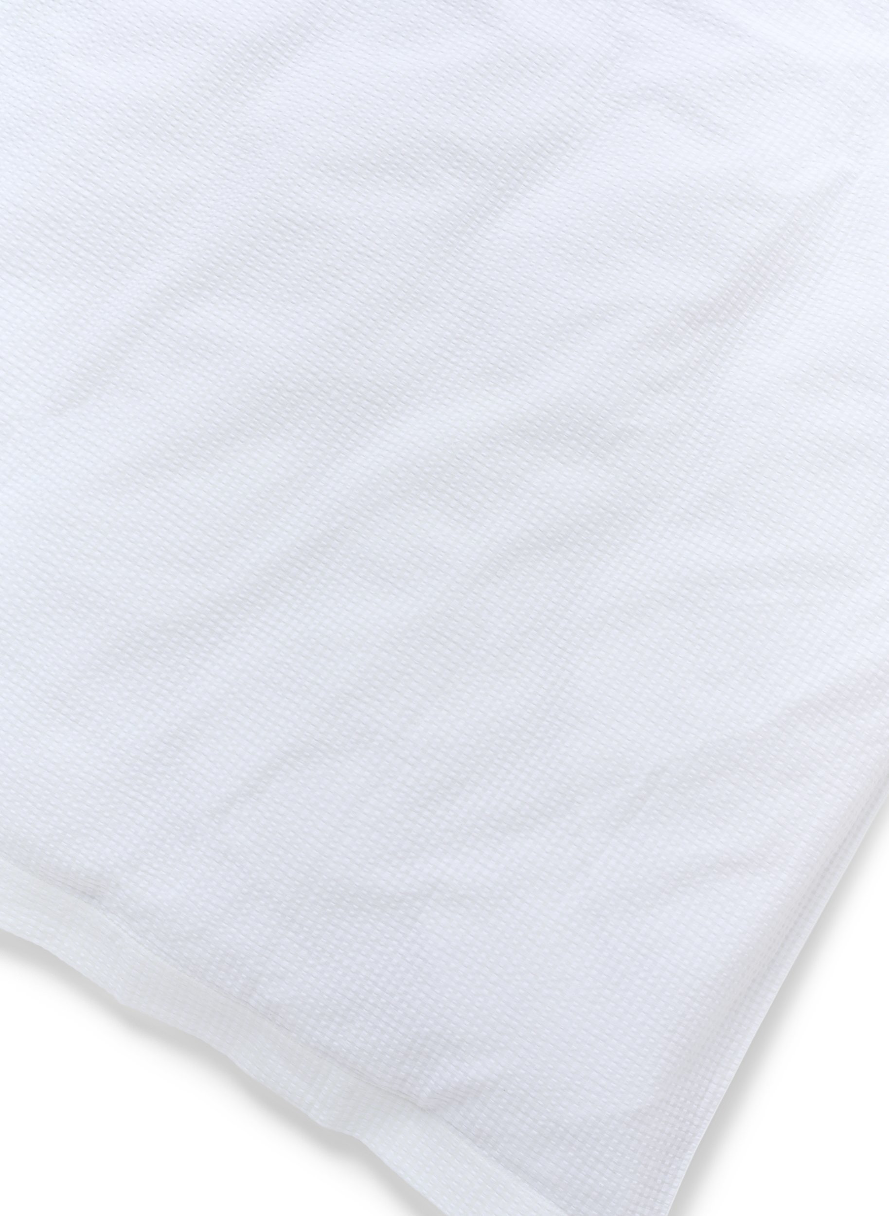 Kariertes Bettwäsche-Set aus Baumwolle, White/White Check, Packshot image number 2
