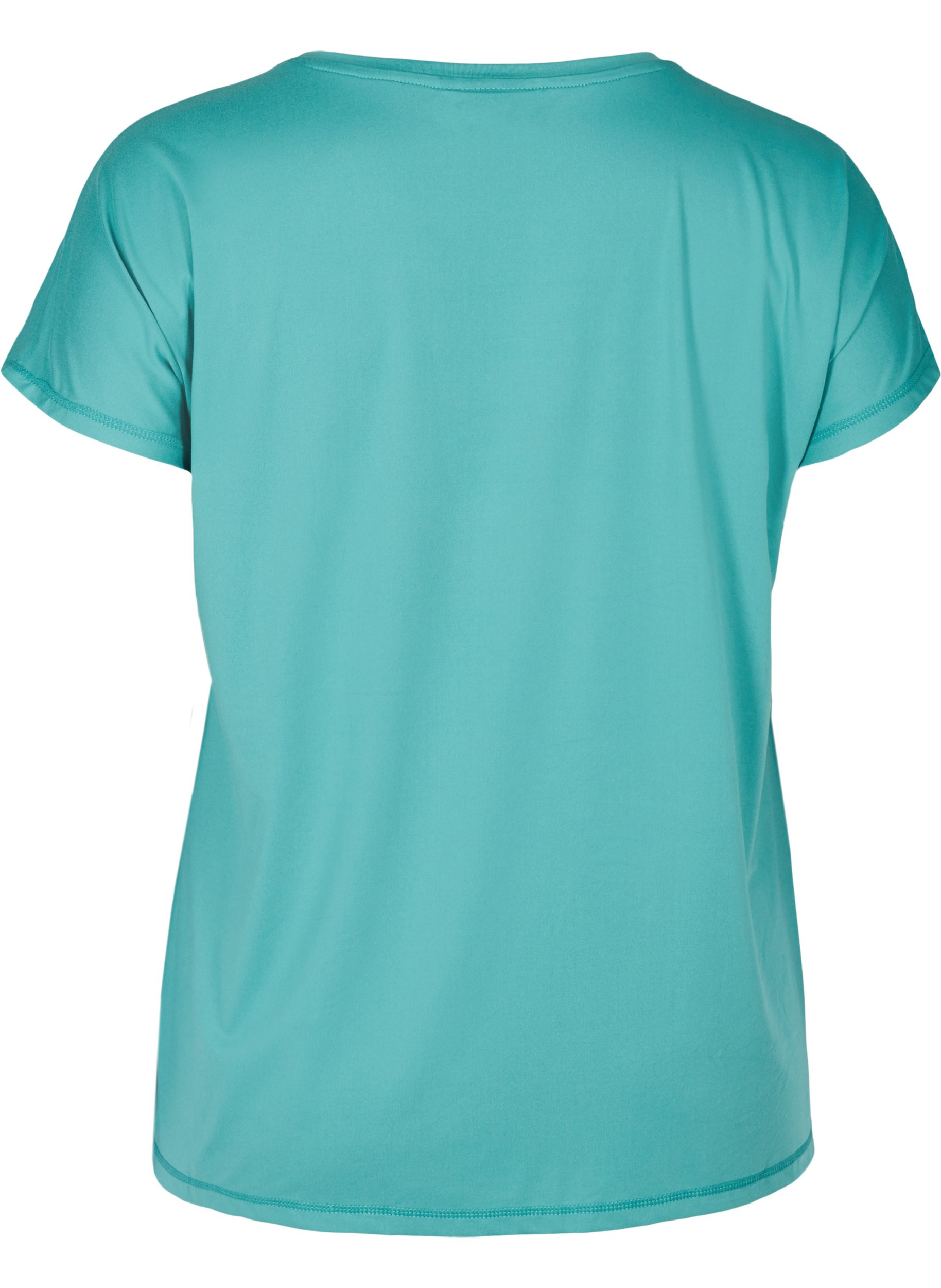 Einfarbiges Trainings-T-Shirt, Deep Sea, Packshot image number 1