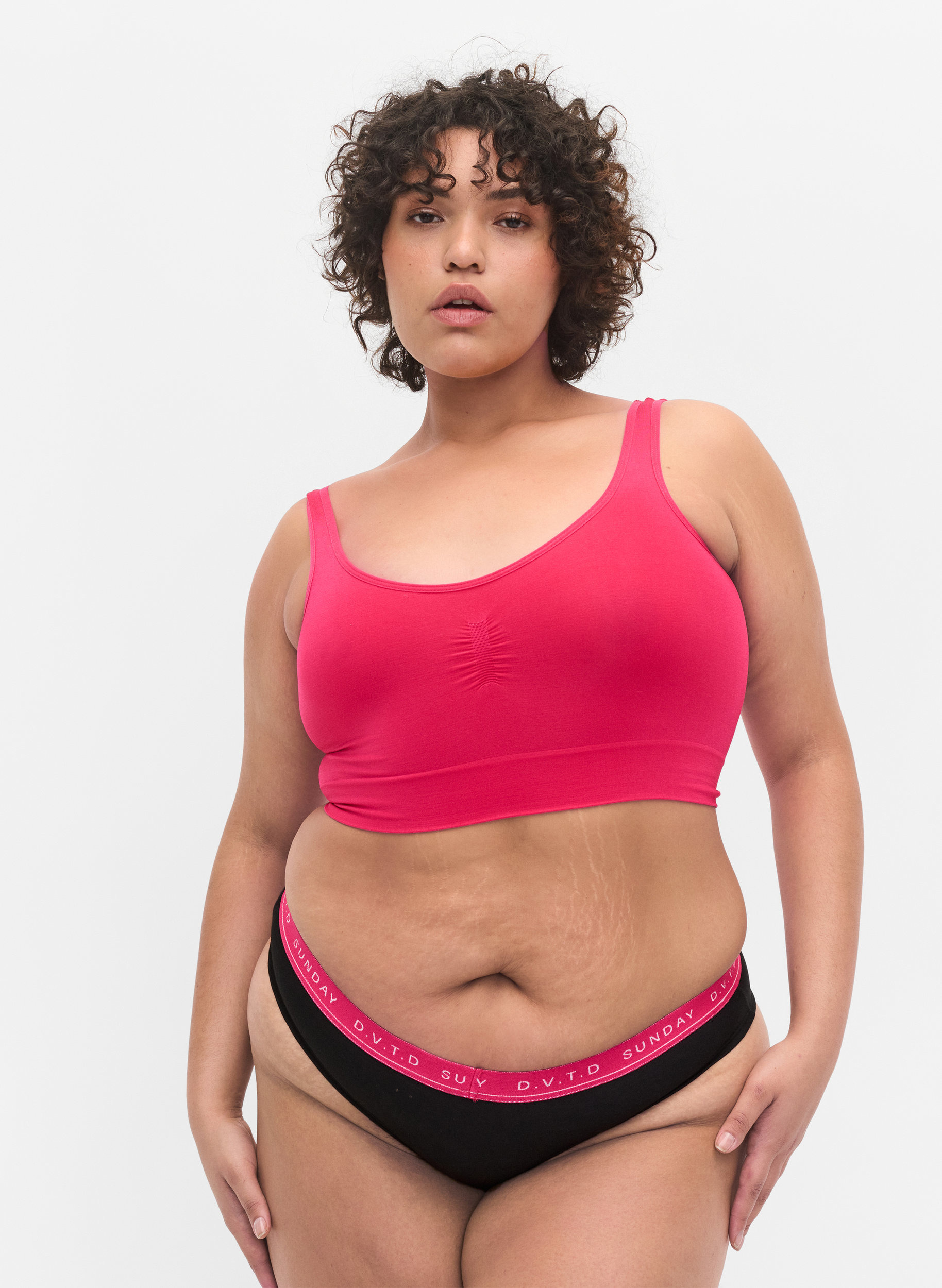 Seamless BH mit Stretch, Bright Rose, Model image number 2