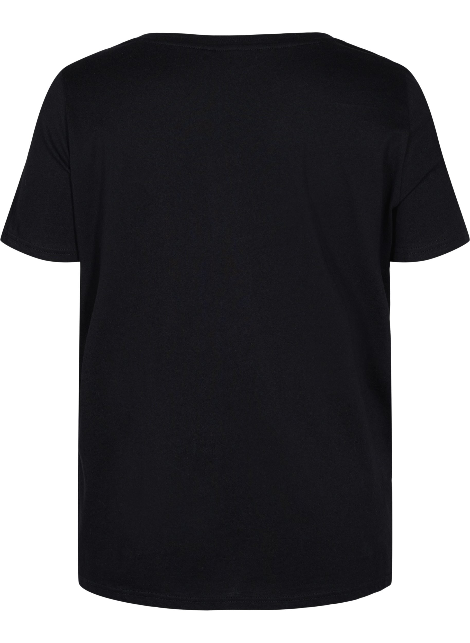 Braut T-Shirt mit Aufdruck, Black Silver, Packshot image number 1