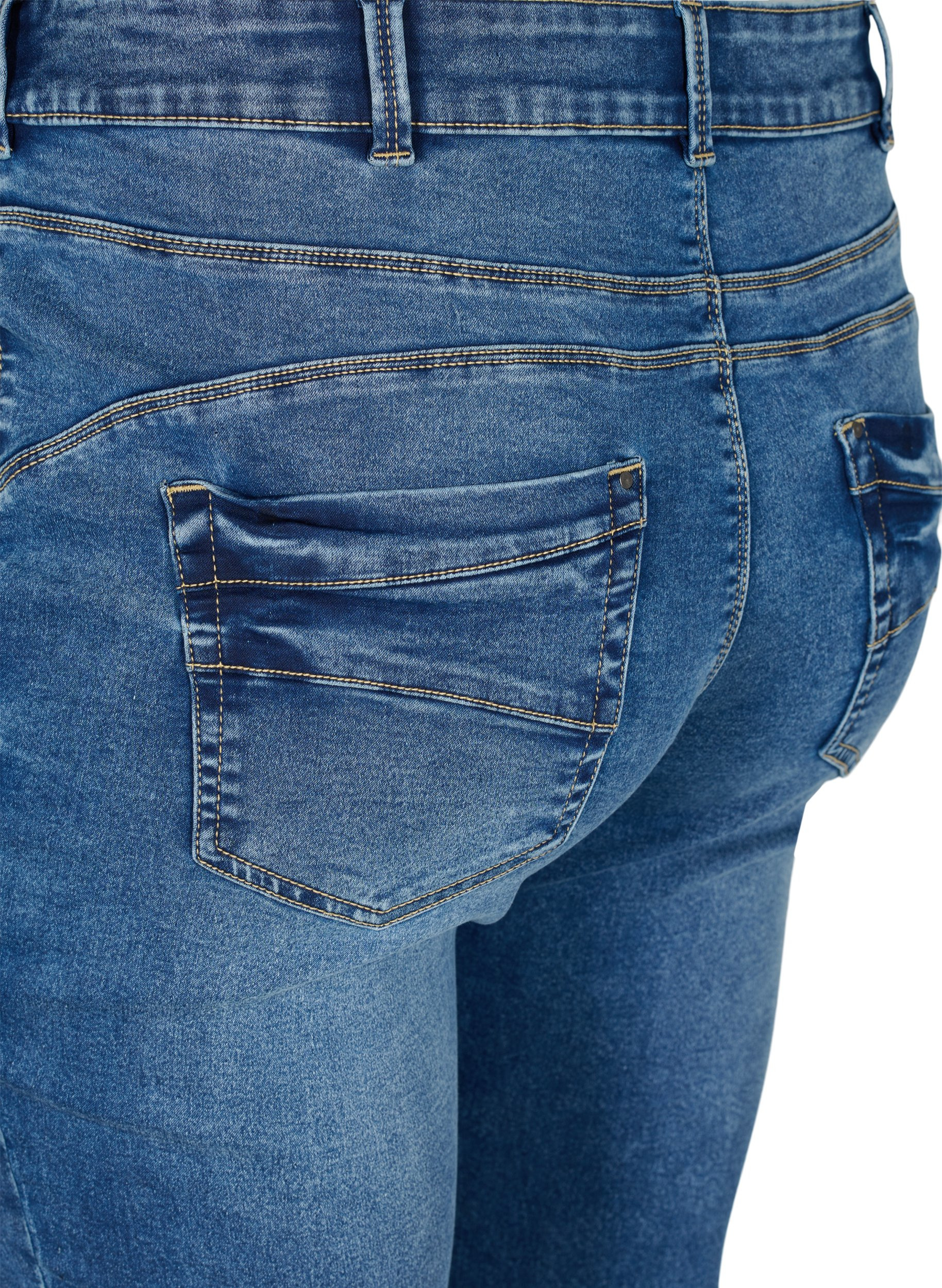 Extra Slim Sanna Jeans, Blue denim, Packshot image number 3