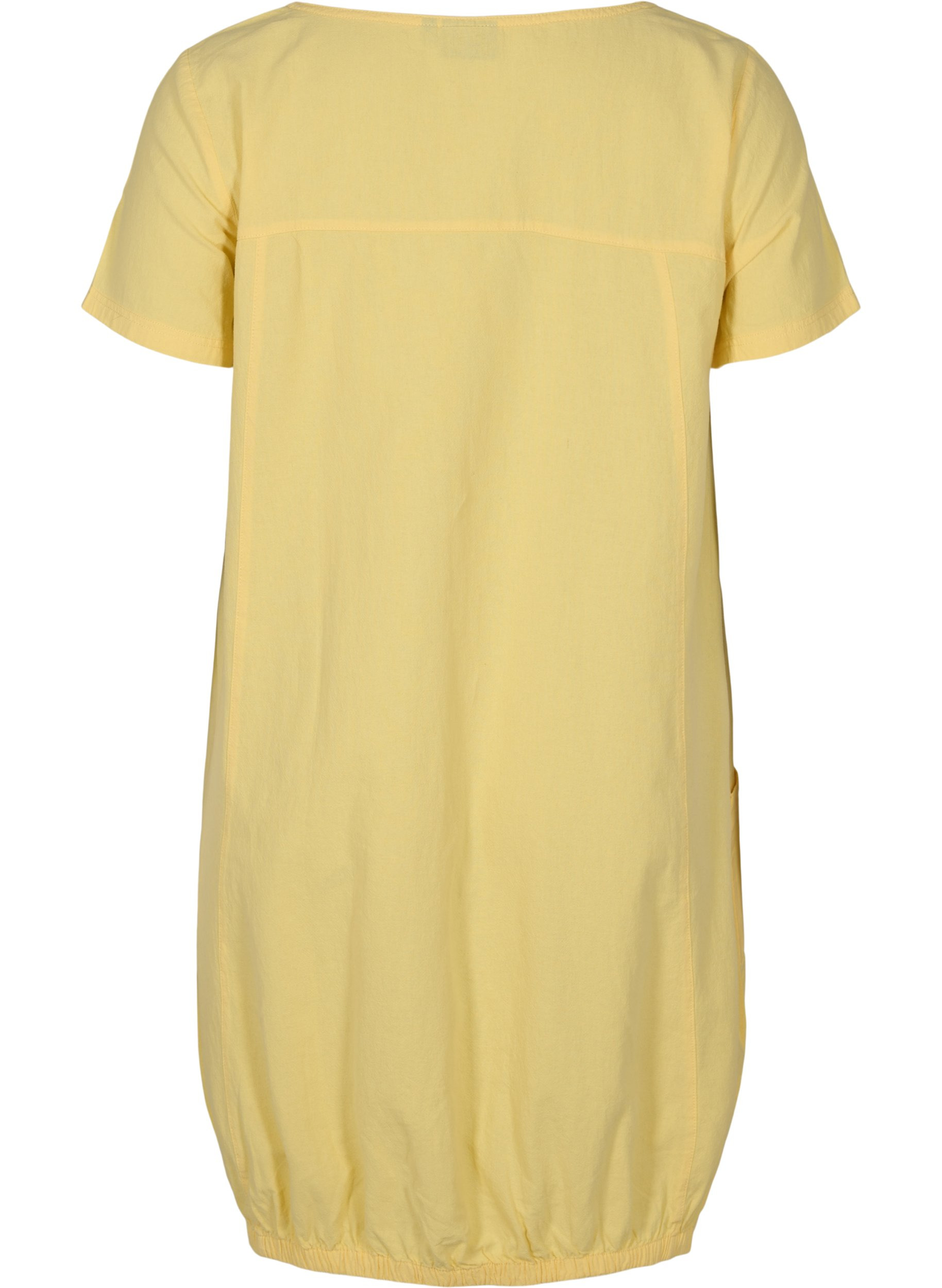 Kurzarm Kleid aus Baumwolle, Goldfinch, Packshot image number 1