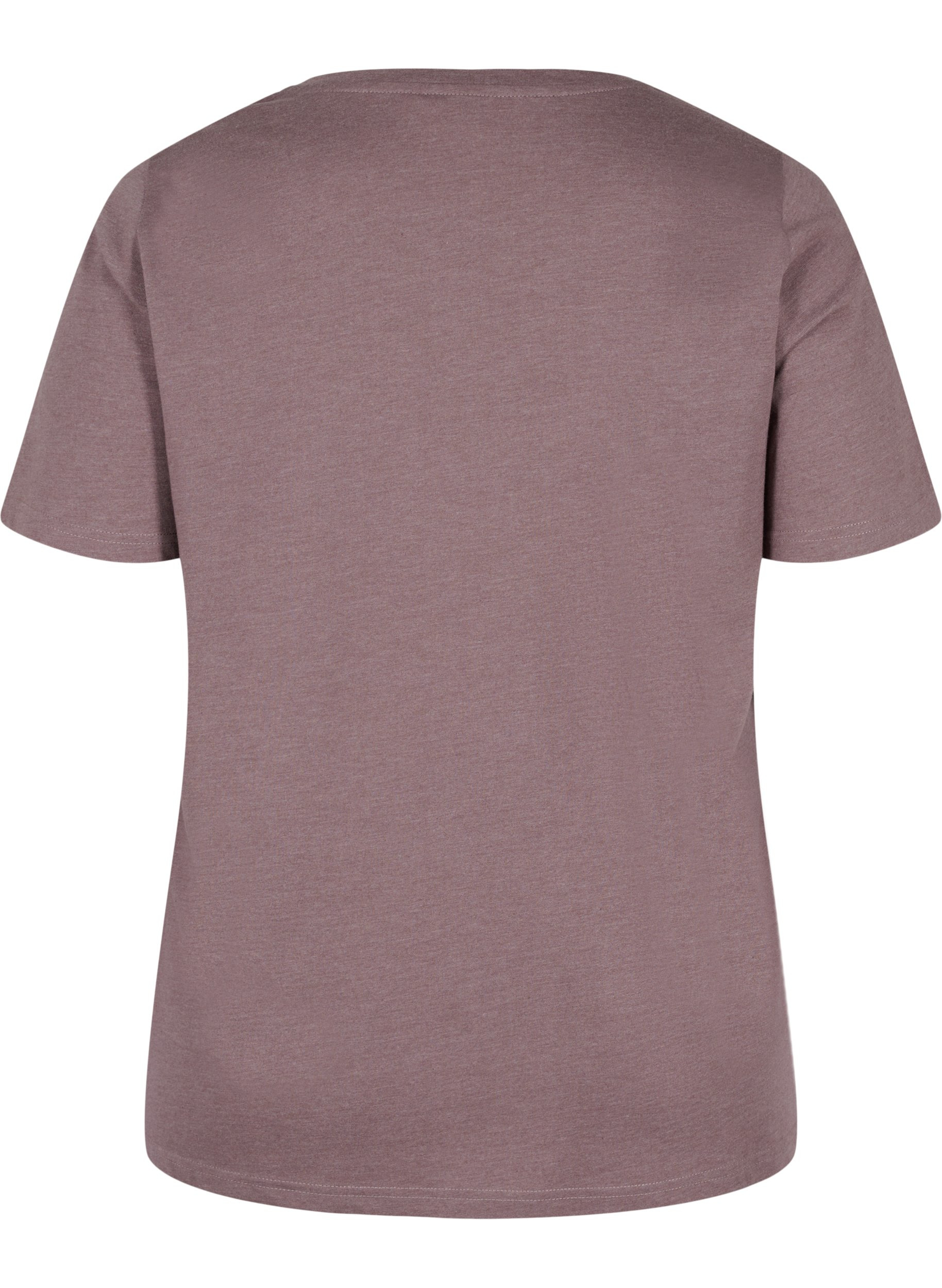 Meliertes T-Shirt mit kurzen Ärmeln, Sparrow Mél, Packshot image number 1