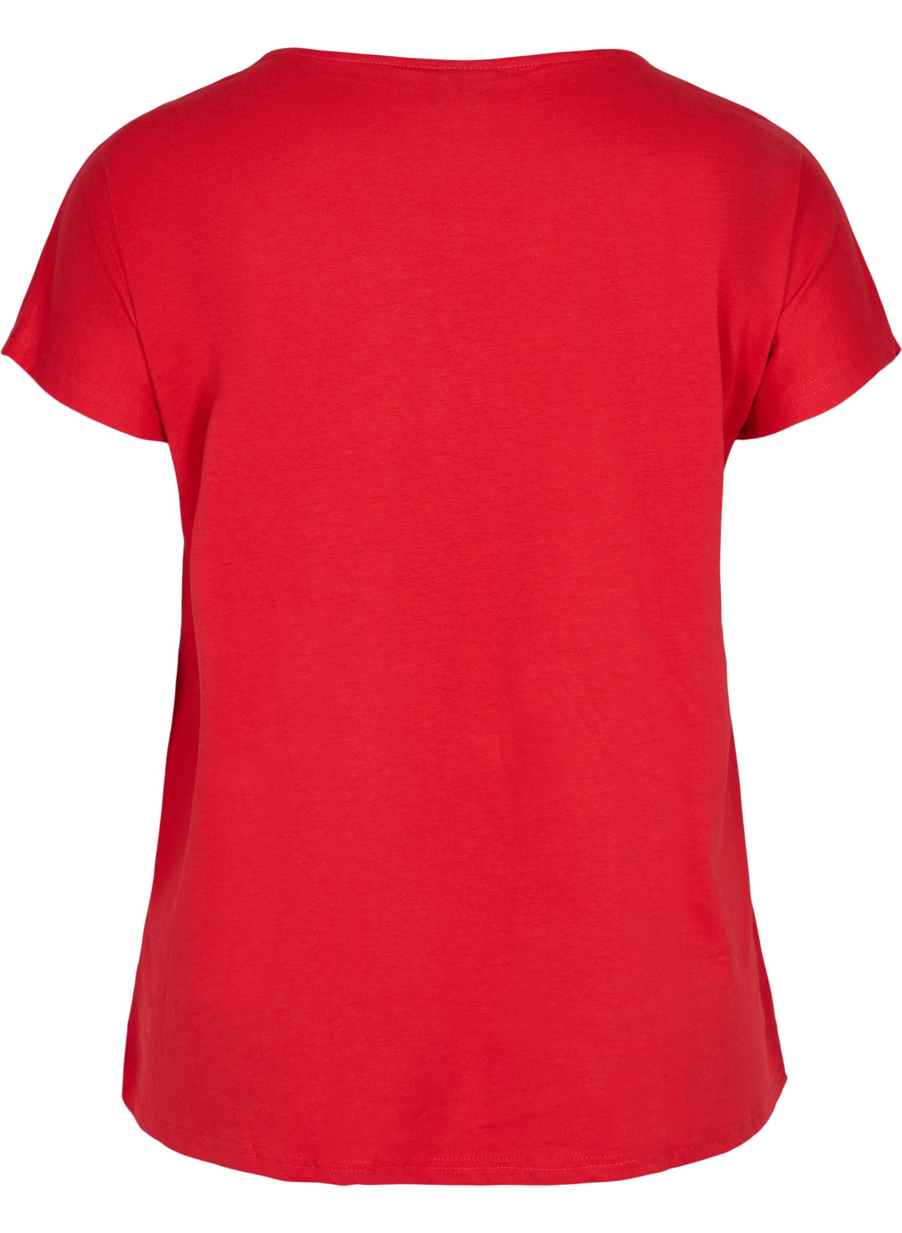 T-shirt, Tango Red, Packshot image number 1