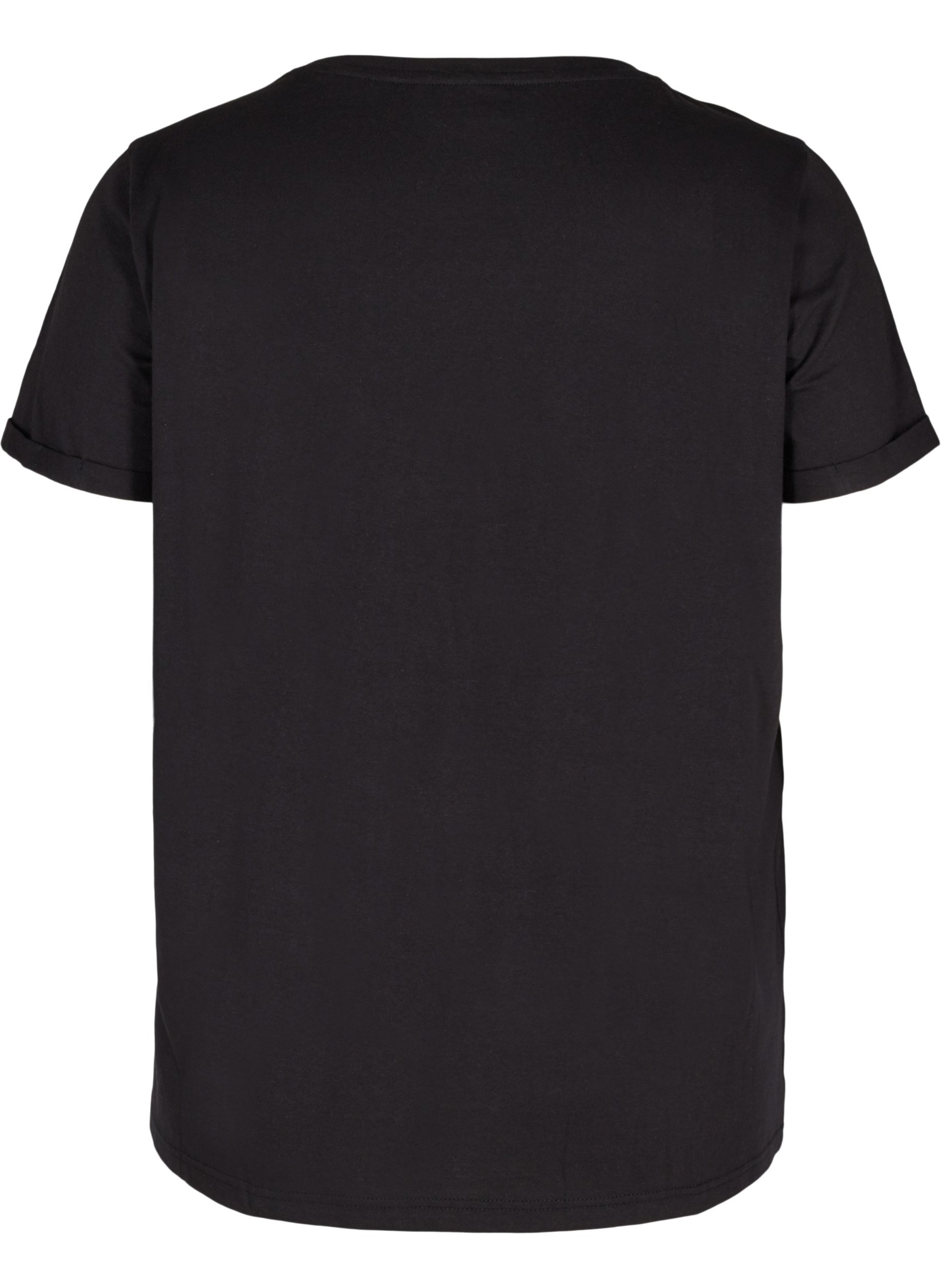 Trainings-T-Shirt mit Print, Black Glitter, Packshot image number 1