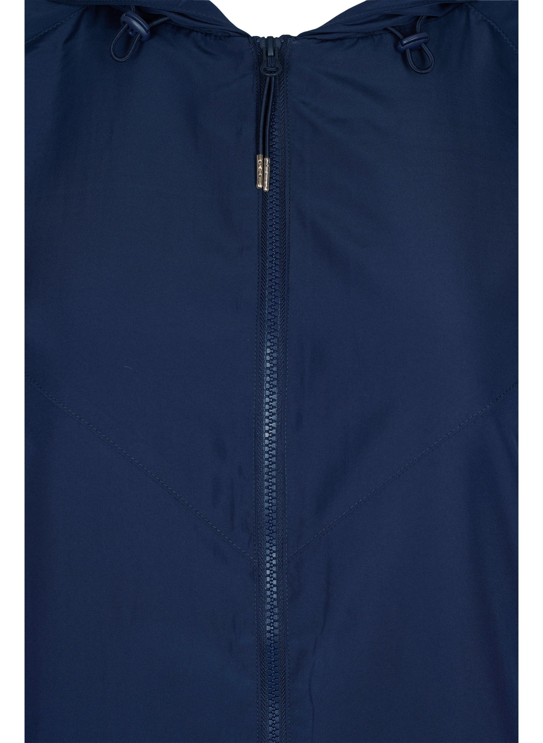 Kurze Jacke mit Kapuze und verstellbarem Saum, Navy Blazer, Packshot image number 2
