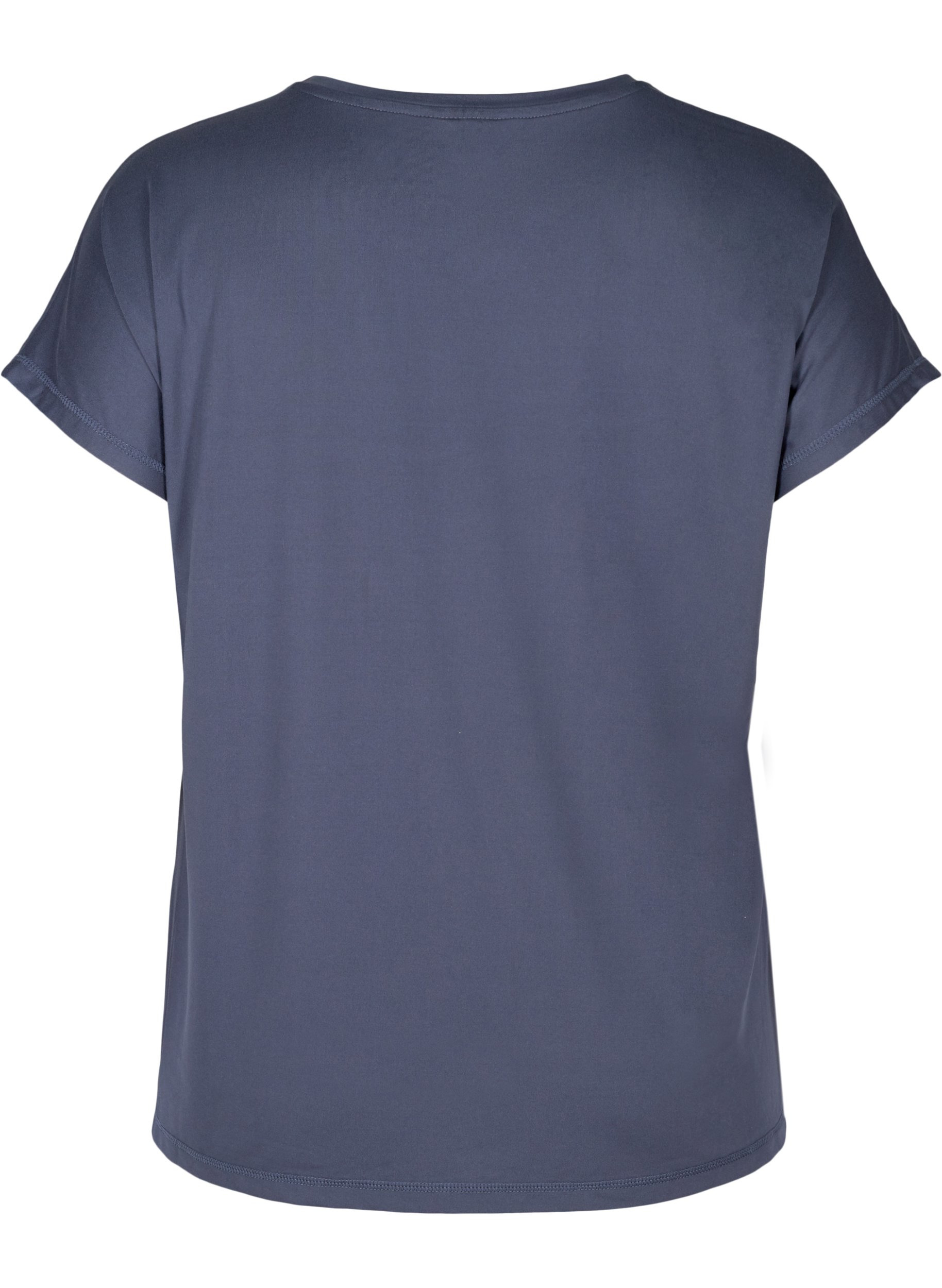 Einfarbiges Trainings-T-Shirt, Odysses Gray, Packshot image number 1