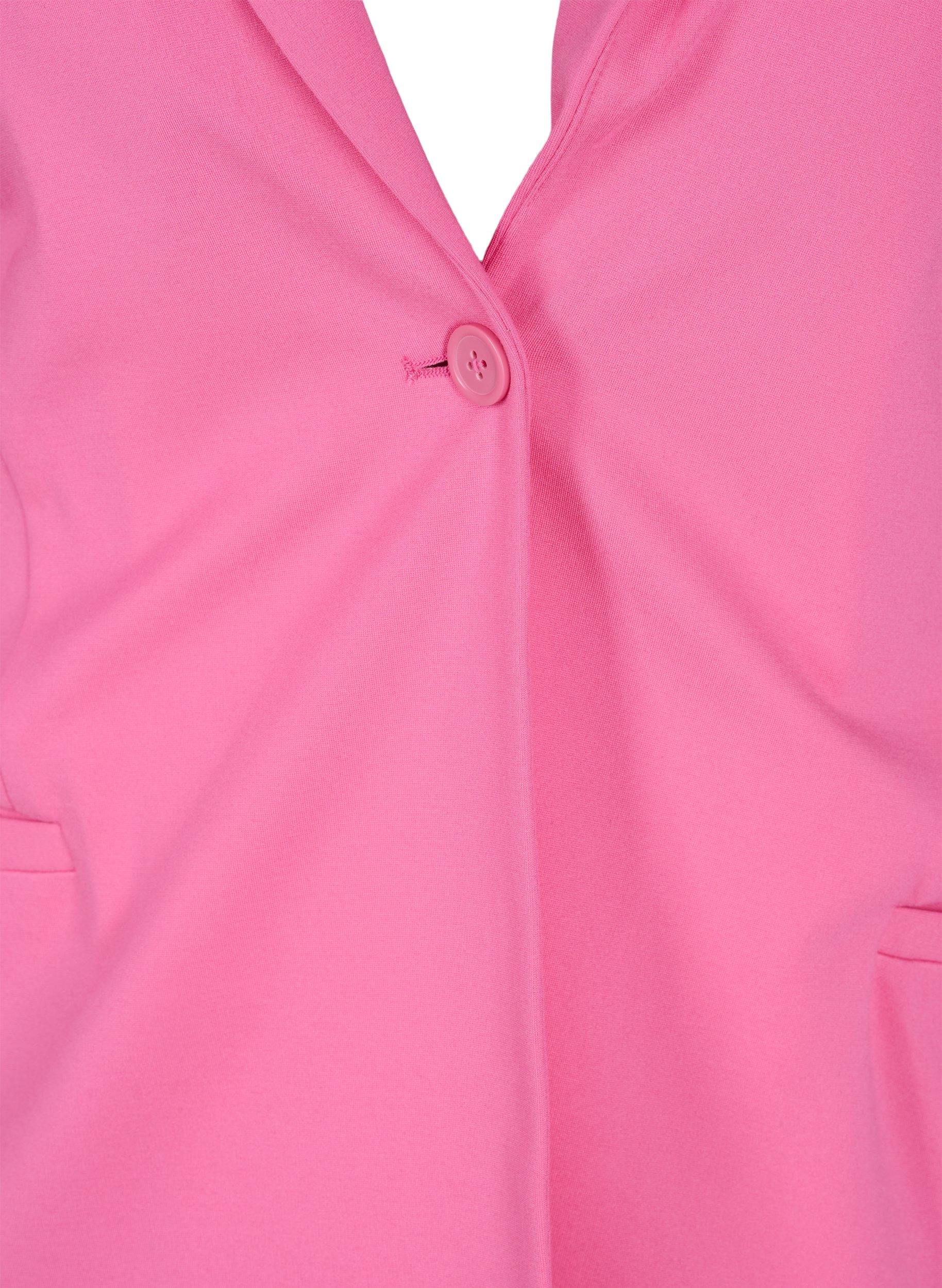 Schlichter Blazer mit Knopf und Dekorationstaschen, Azalea Pink, Packshot image number 2