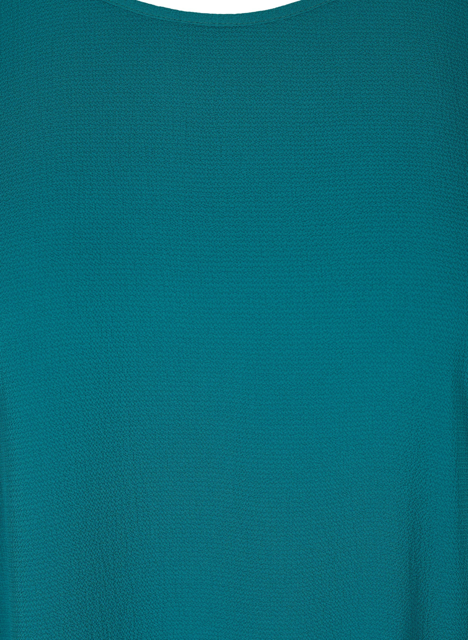 Bluse mit kurzen Ärmeln und Rundhalsausschnitt, Pacific, Packshot image number 2