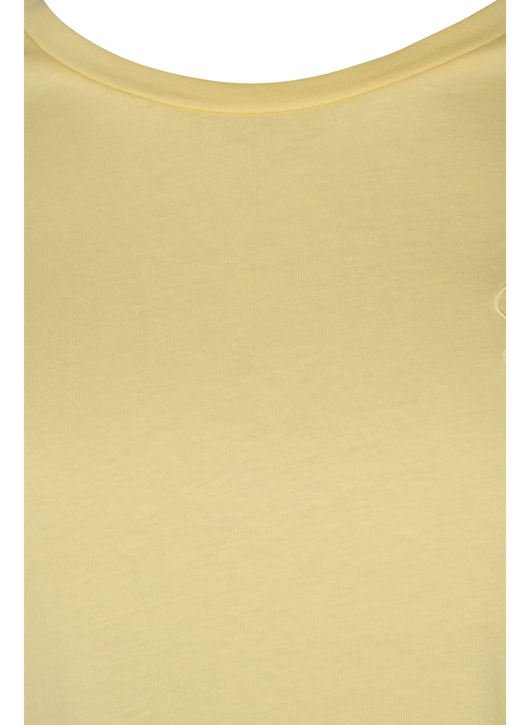 Kurzarm T-Shirt aus Baumwolle mit Aufdruck, Pale Banana Shine, Packshot image number 2