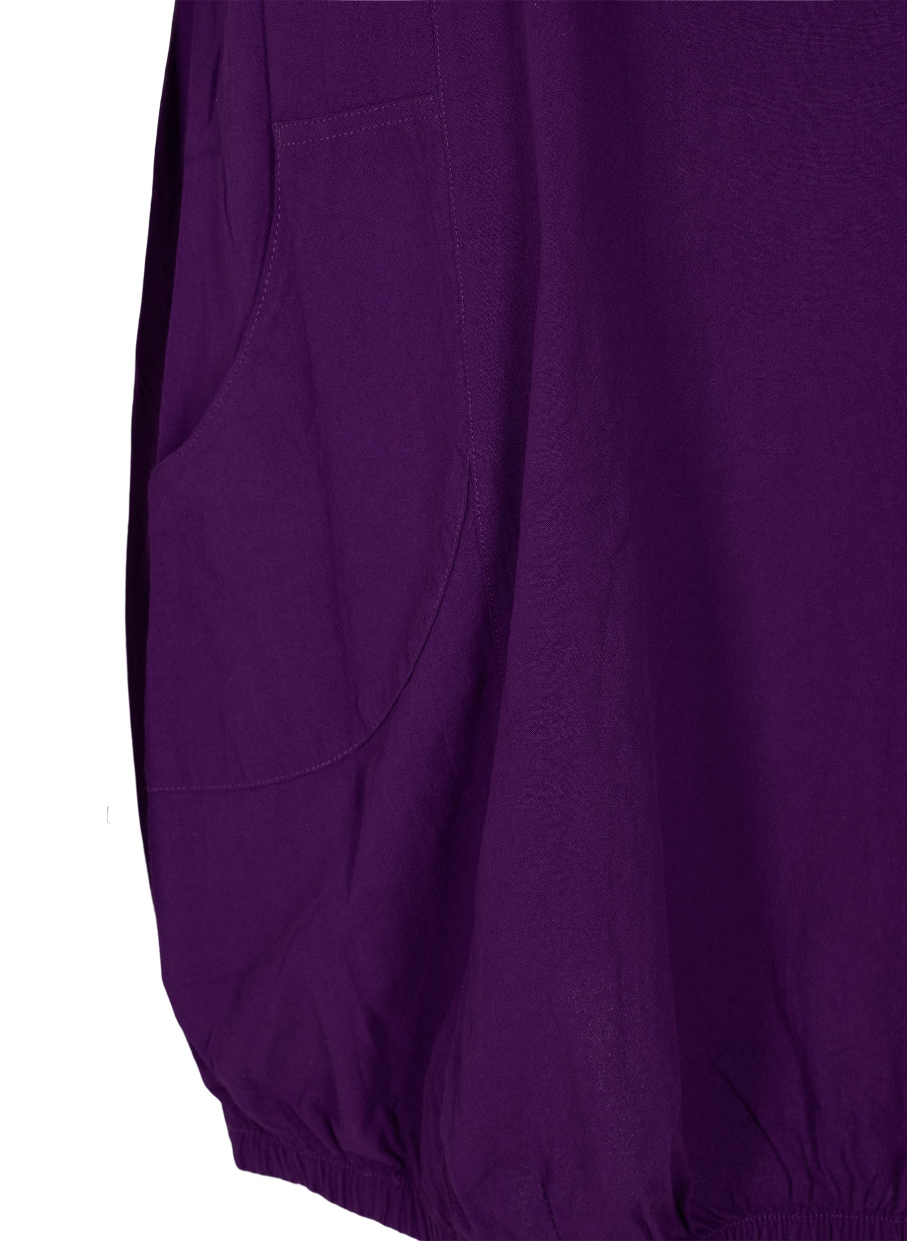 Kurzarm Kleid aus Baumwolle, Violet Indigo, Packshot image number 3