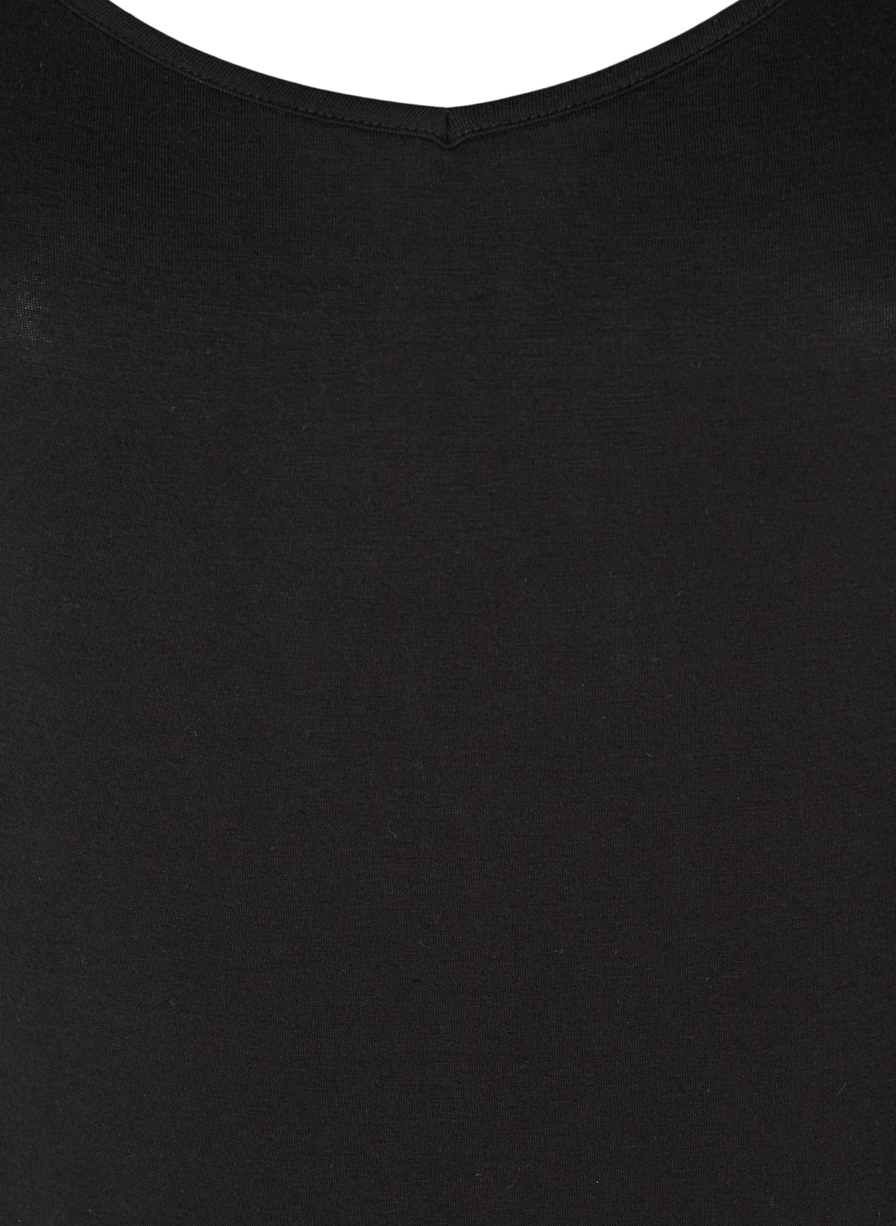 Einfarbiges Unterkleid aus Viskose, Black, Packshot image number 2
