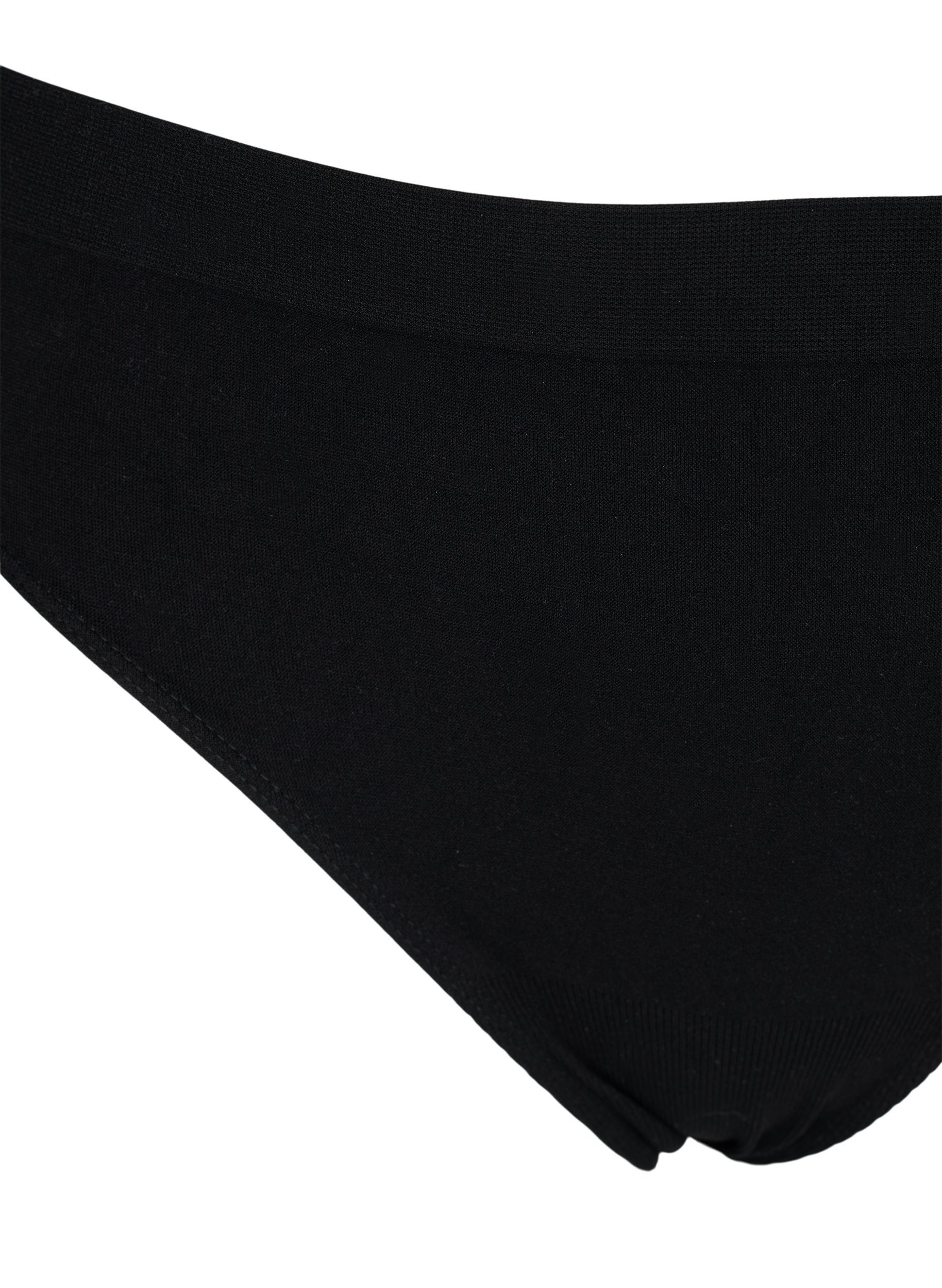 2er Pack Brazilian Slips mit regulärer Taille, Black, Packshot image number 2