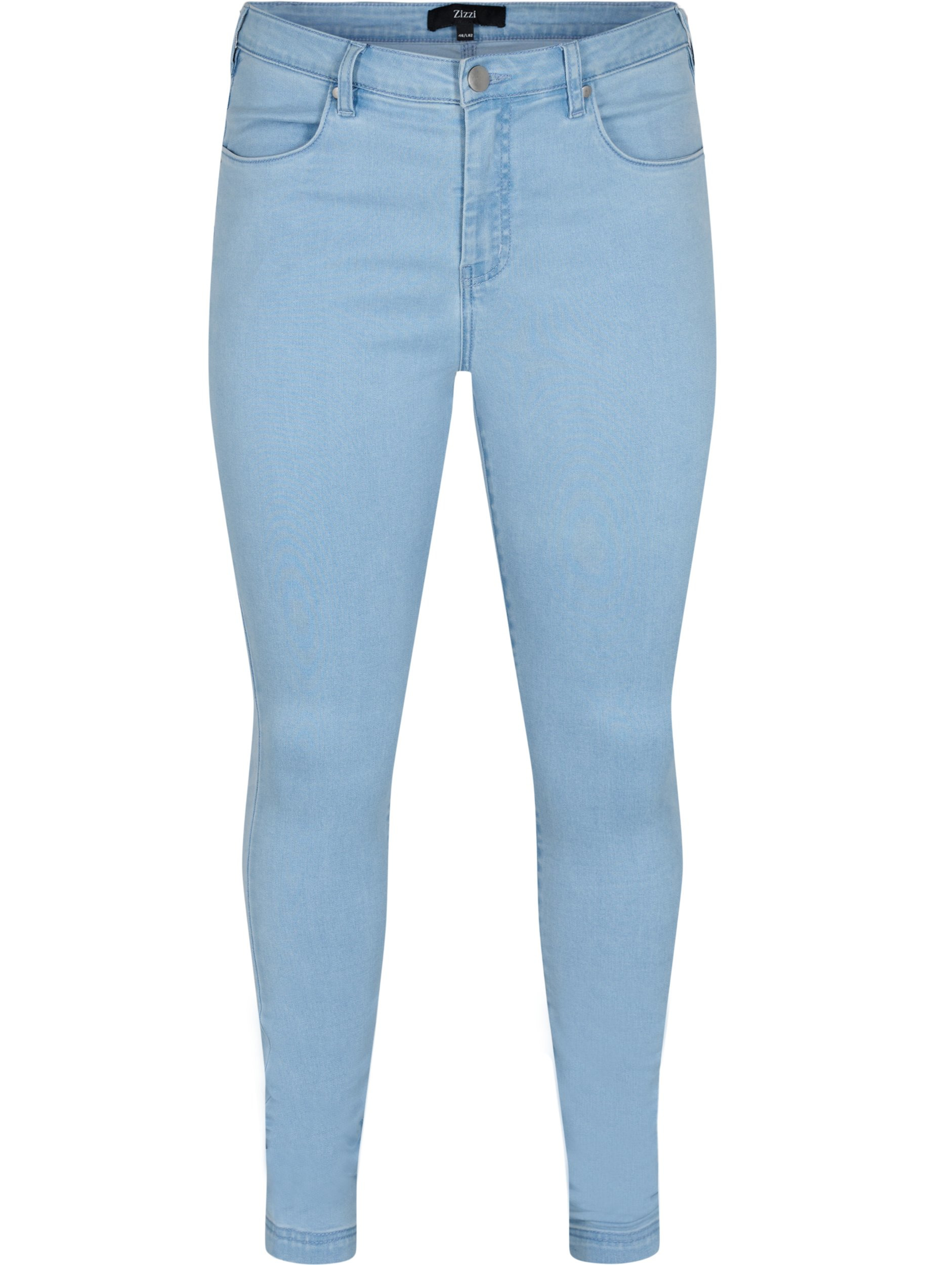 Super Slim Amy Jeans mit hoher Taille, Ex Lt Blue