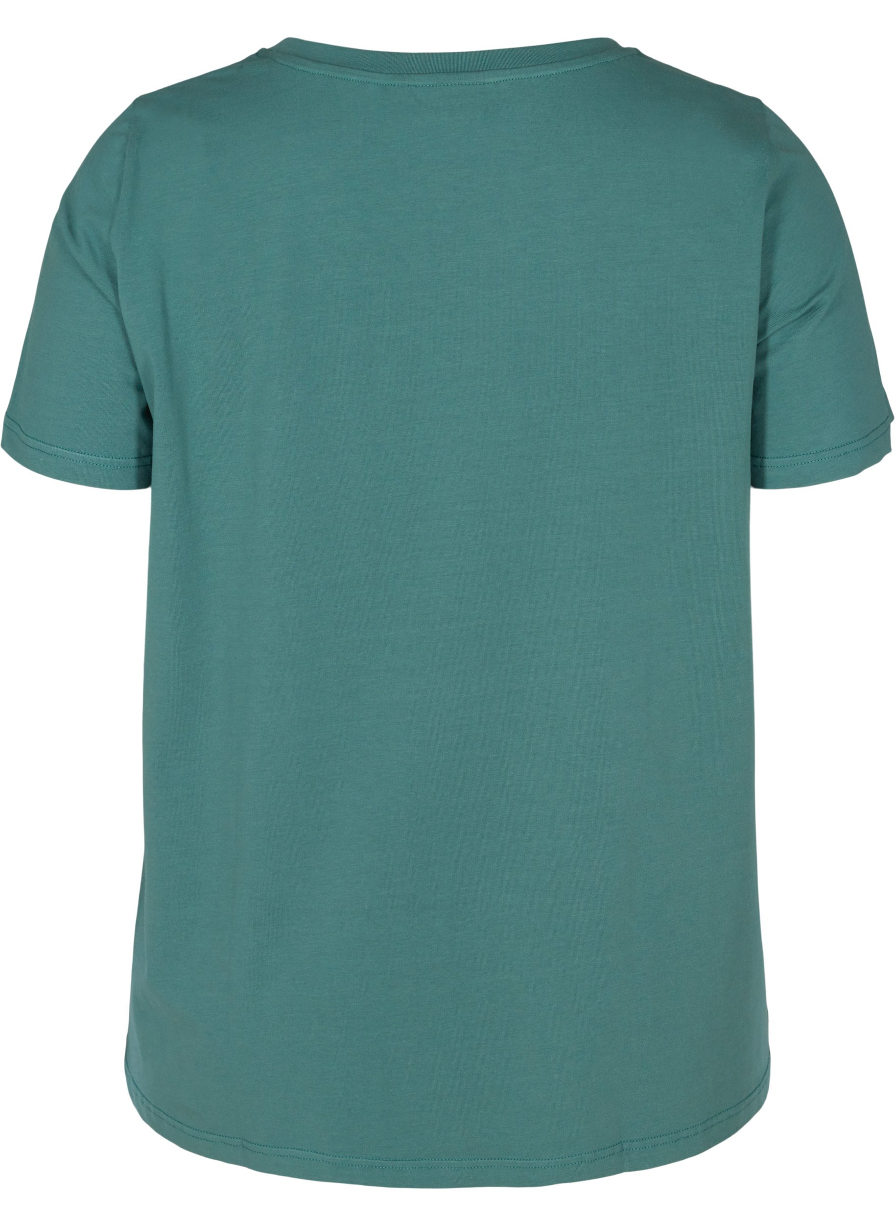 Kurzarm T-Shirt aus Baumwolle mit Aufdruck, Sea Pine W. Silver, Packshot image number 1