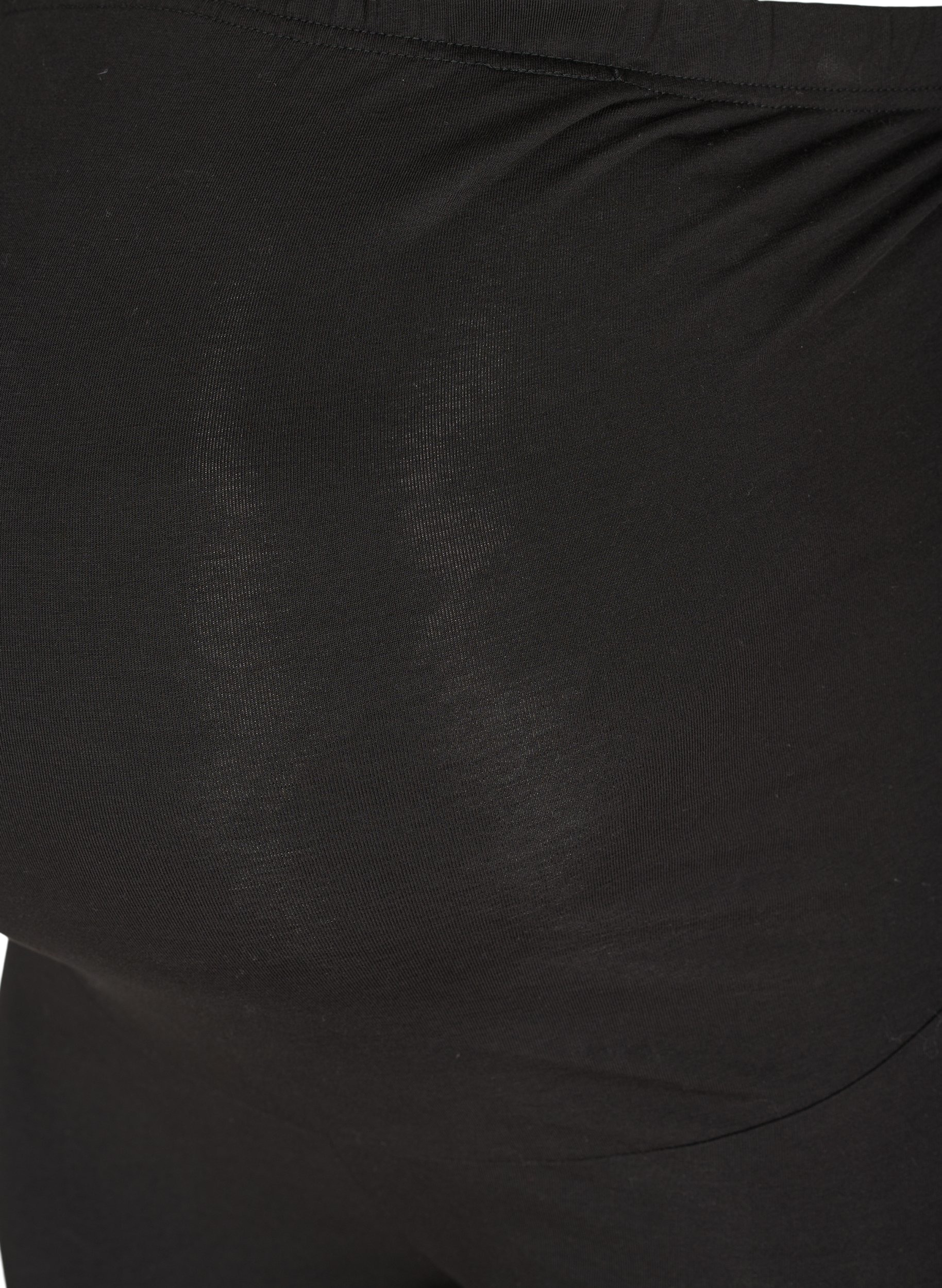 Schwangerschaftsleggings aus Baumwollmischung, Black, Packshot image number 2